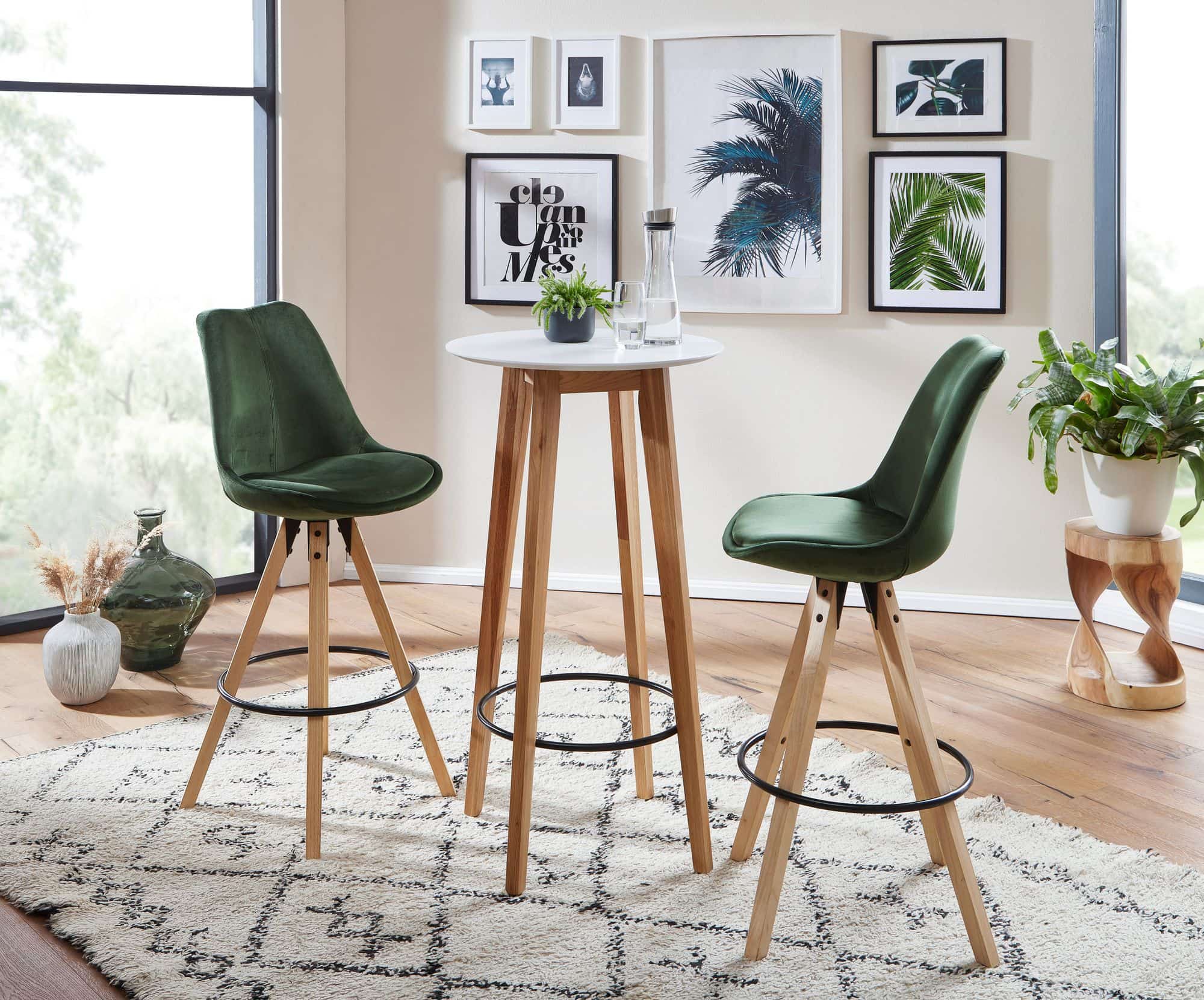 52800-WOHNLING-Bartisch-60x60x110-cm-weiss-WL6-094-WL6-094_4 Stehtisch 60x110x60 cm Weiß Rund