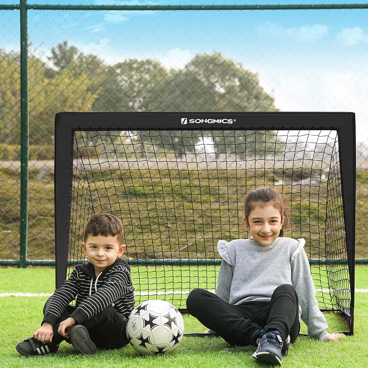 Fußballtore für Kinder schwarz SZQ122B02-SZQ122B02