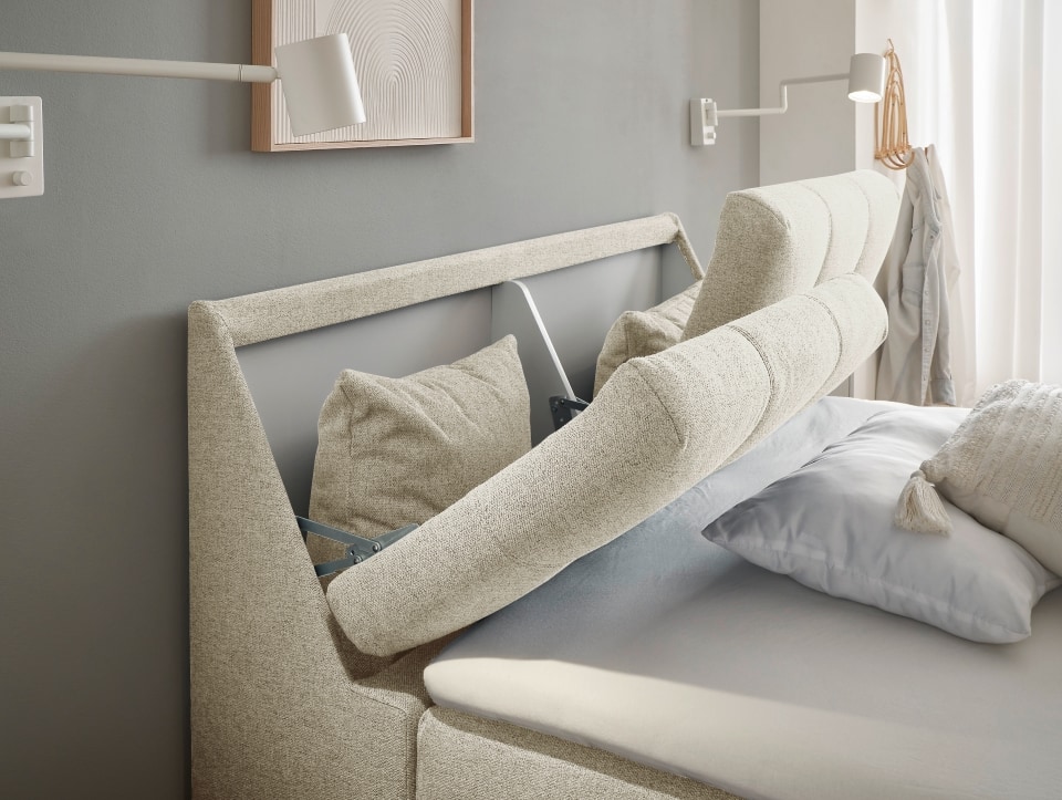 Atlantis-140_Lumos-21-Ivory_Milieu_Detail_Fkt Eleganter Schlafkomfort: Ivory Boxbett - Myhomelando