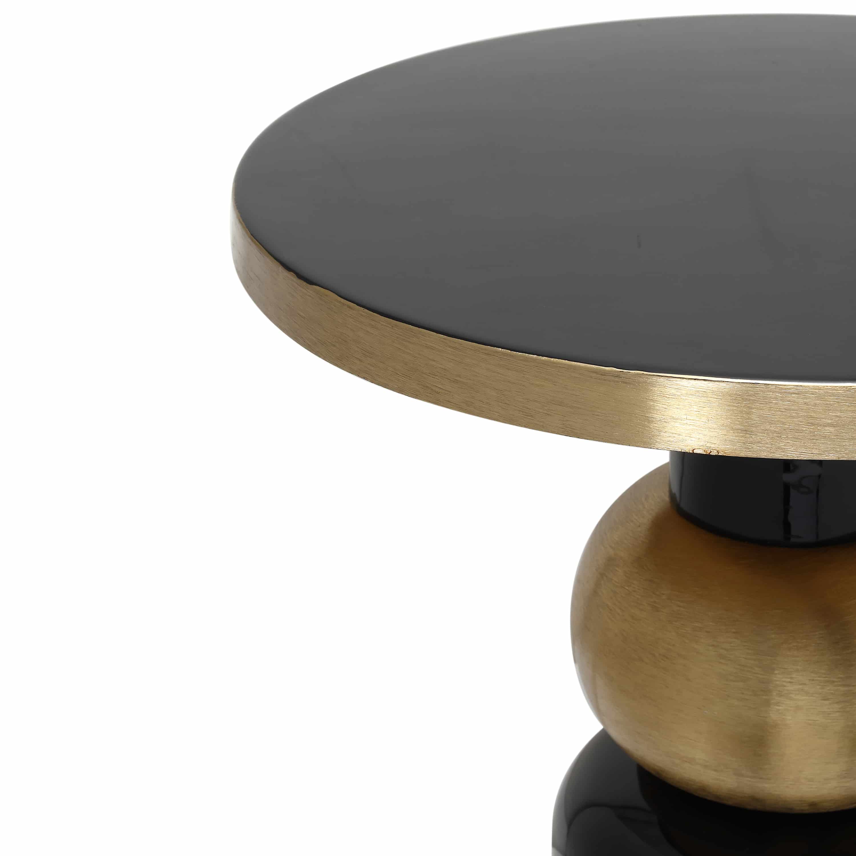 Beistelltisch Art Deco 2025 Taupe / Gold