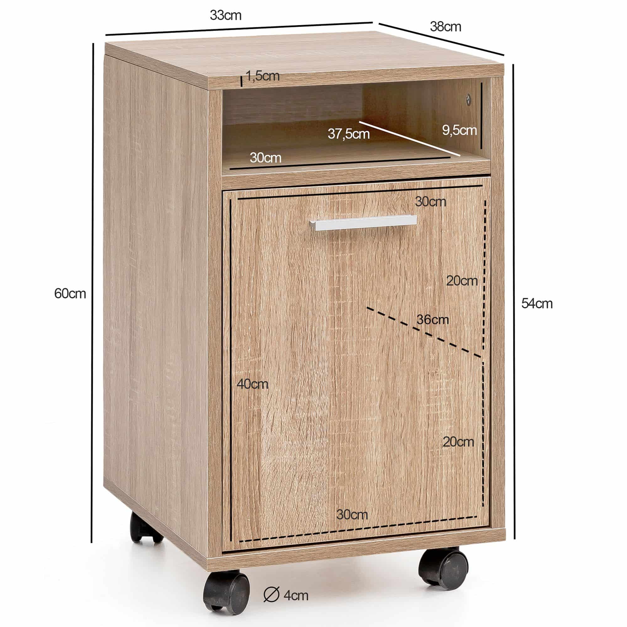 50123-WOHNLING-Rollcontainer-Katsu-33x38x59-5cm-s_3wfLl6VJZ5imgc Rollcontainer WL5.929 Sonoma 33x60x38cm Schubladenschrank Büro Container