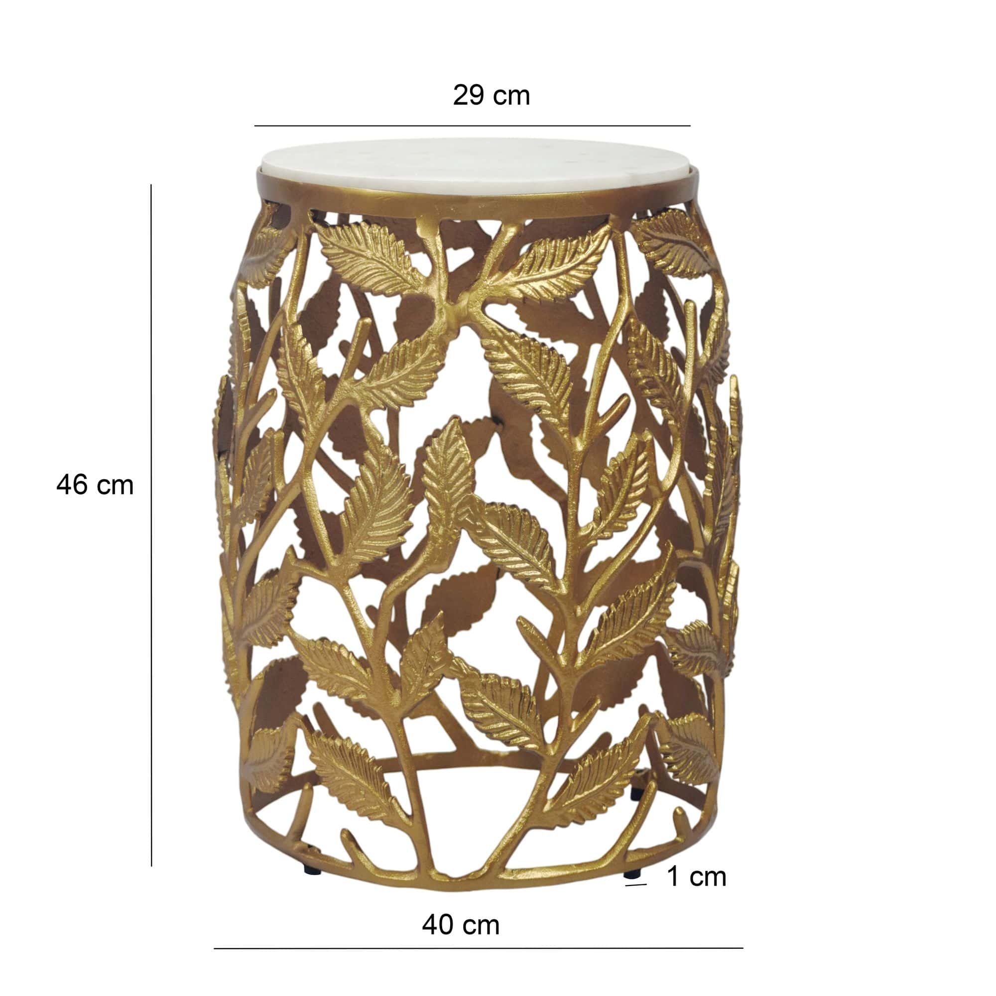Beistelltisch 40cm Gold mit weißer Marmor Tischplatte - Couchtisch klein rund - Sofatisch Alu modern - Wohnzimmertisch Aluminium - Design Tisch Metallgestell Handmade Beistelltisch 40cm Gold mit weißer Marmor Tischplatte - Couchtisch klein rund - Sofatisch Alu modern - Wohnzimmertisch Aluminium - Design Tisch Metallgestell Handmade