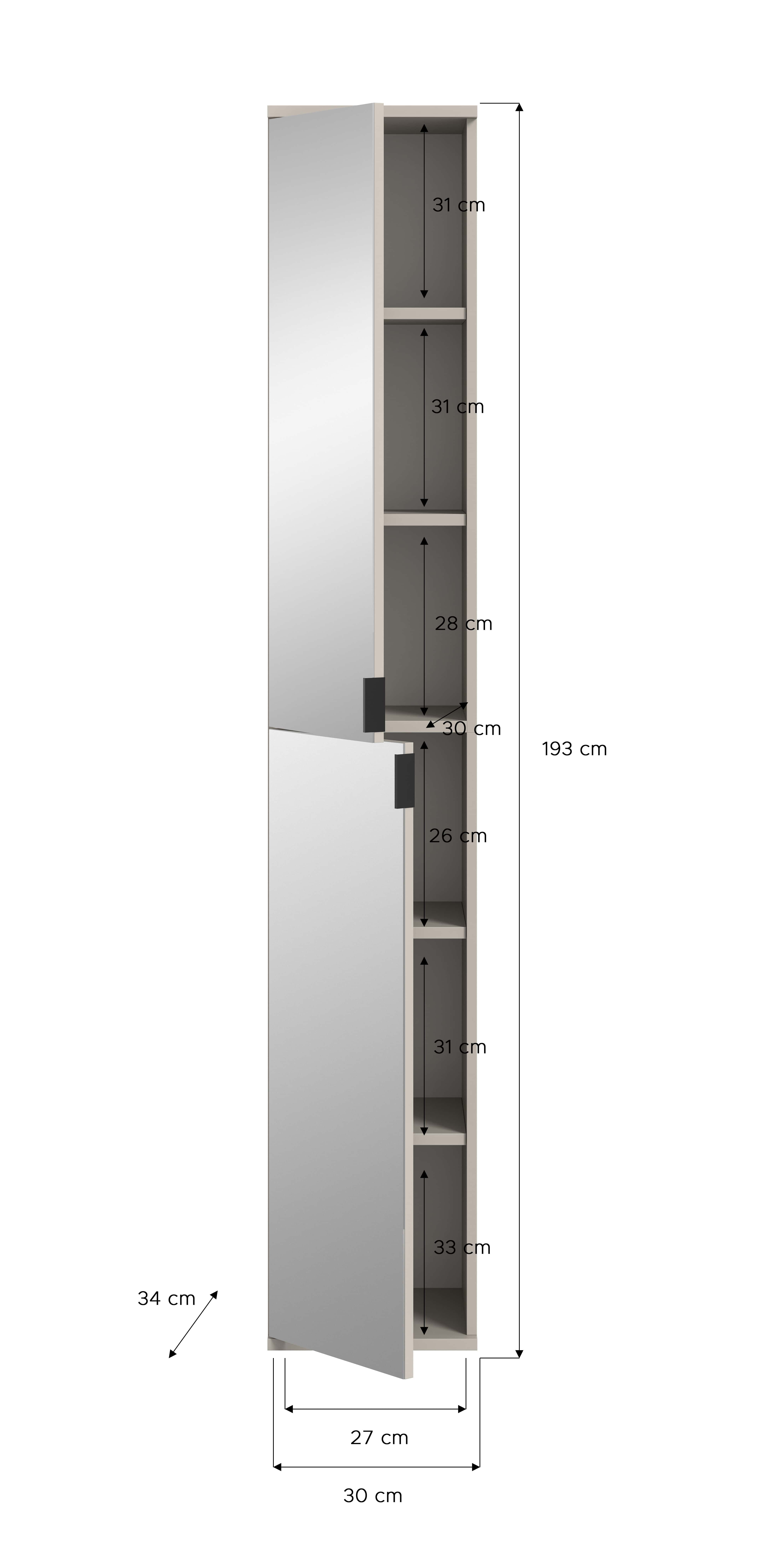 Projekt X Spiegelschrank
