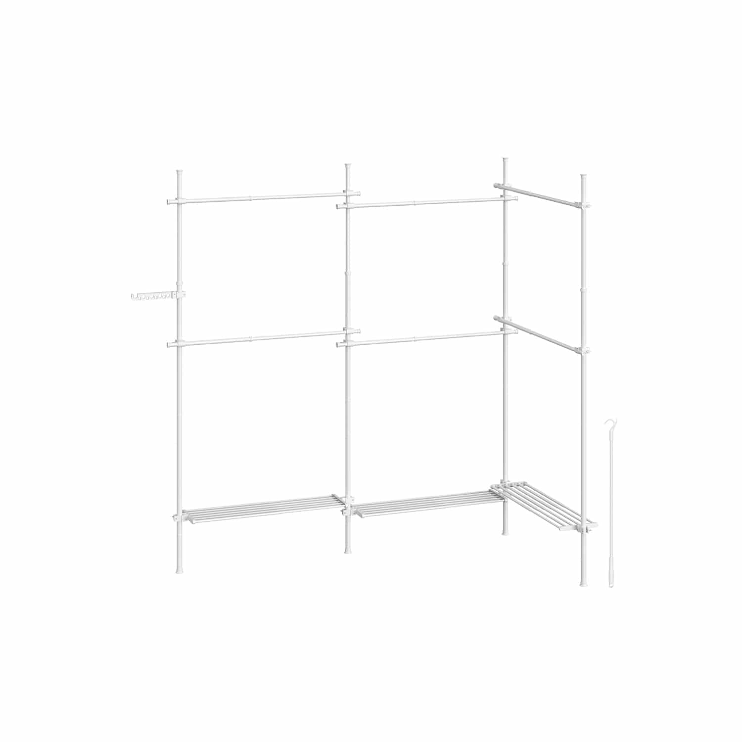 Kleiderständer deckenhoch 33,5 x (240-353) x (208-310) cm Kleiderständer deckenhoch 33,5 x (240-353) x (208-310) cm