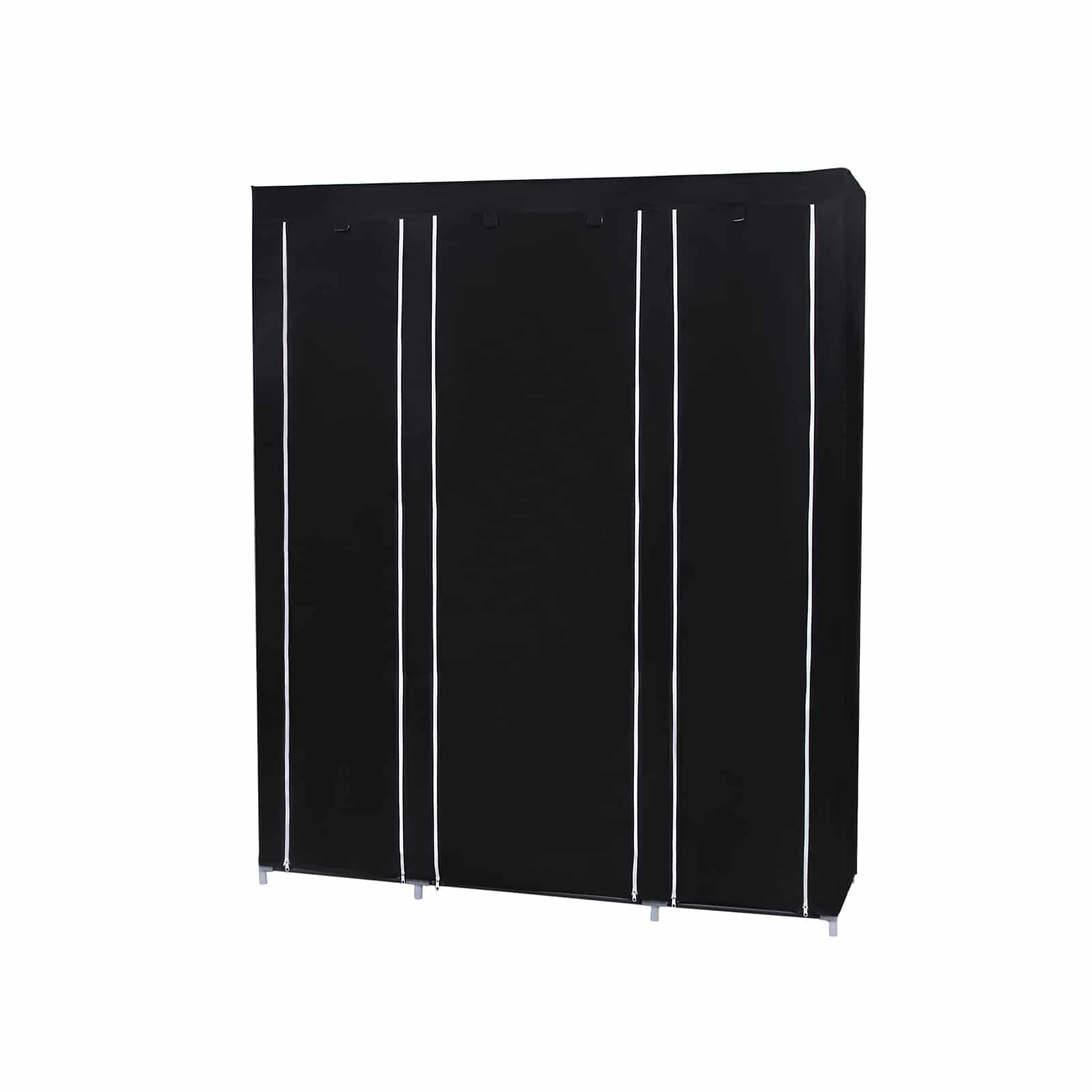 Kleiderschrank 175 x 150 cm Schwarz-B34LSF03H