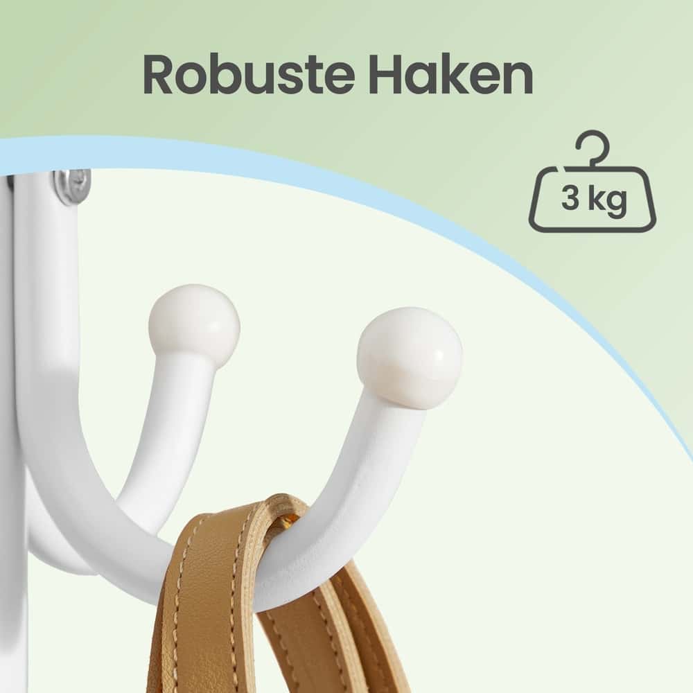 Garderobenständer aus Metall, Kleiderständer mit Haken, für Wohnzimmer Garderobenständer aus Metall, Kleiderständer mit Haken, für Wohnzimmer