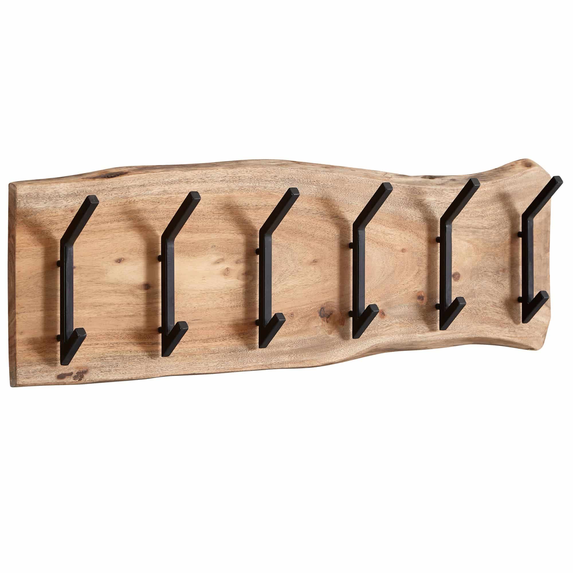 60529-Wohnling-Wandgarderobe-Akazie-100-X-12-X-30-cm-WL6-359-WL6-359_6 Design Wandgarderobe Akazie Massivholz / Metall 100 x 29 x 12,5 cm