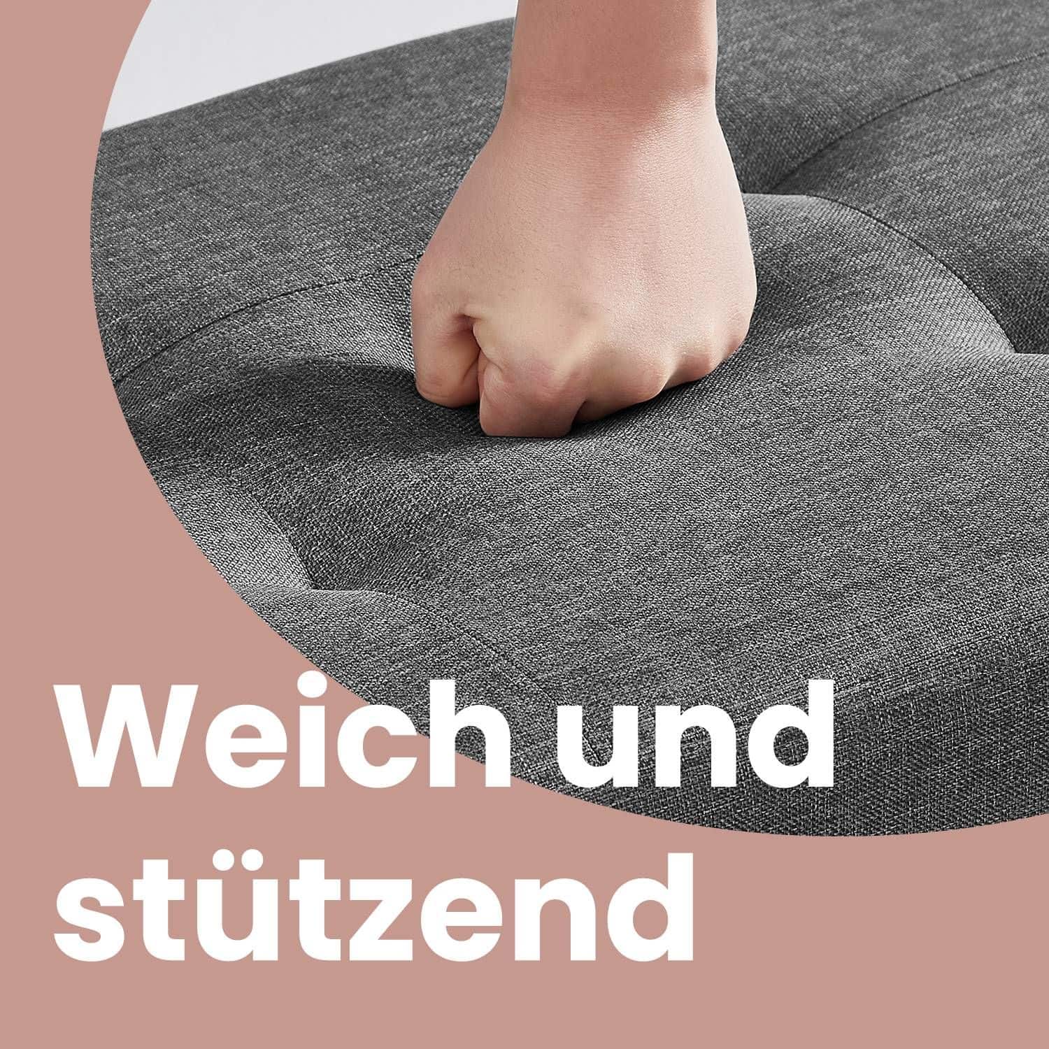 Sitzhocker, klappbare Sitzbank mit Stauraum, Beinen