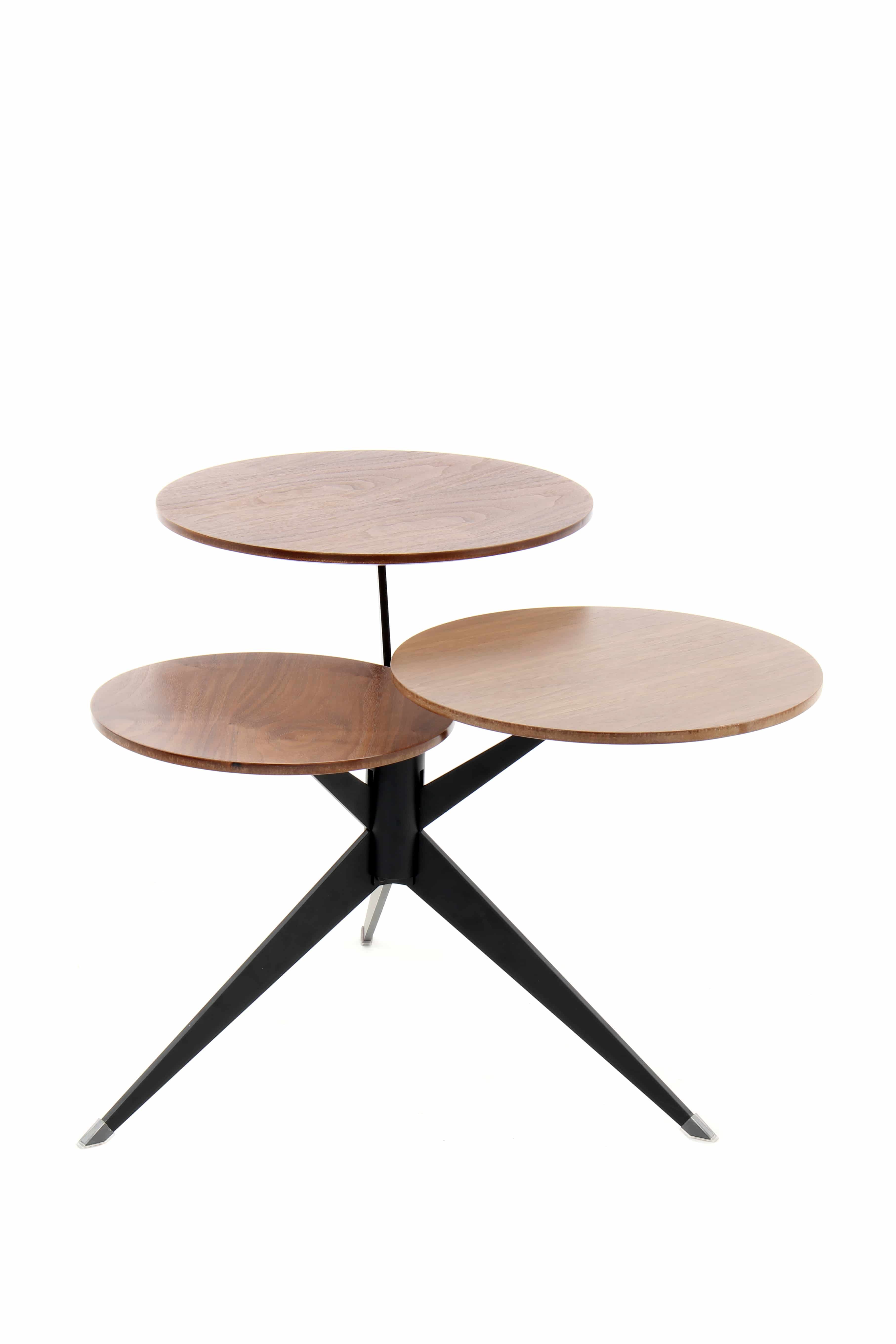 Beistelltisch Triplet 110 Braun / Schwarz Beistelltisch Triplet 110 Braun / Schwarz