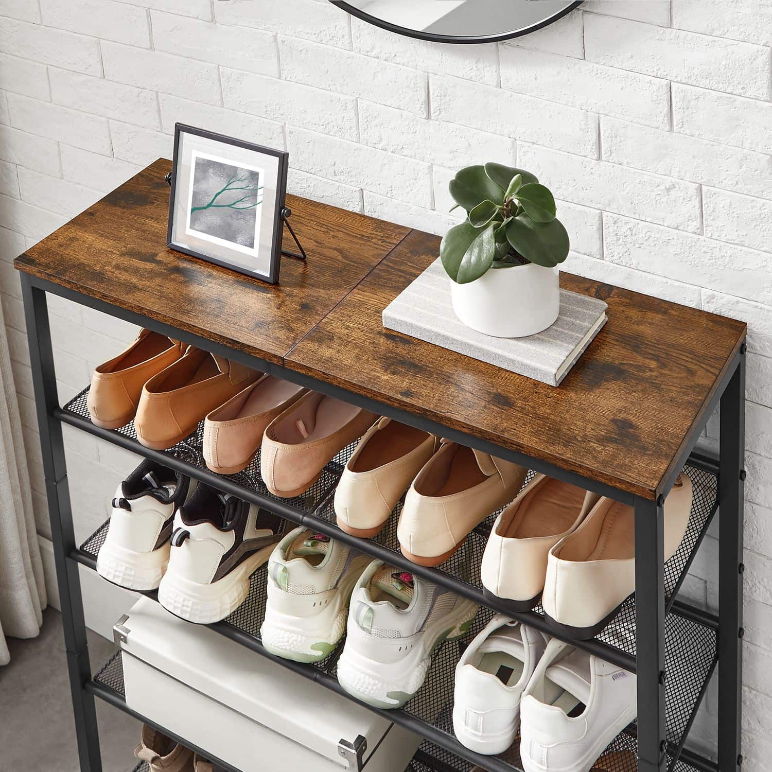 Schuhregal mit 5 Ebenen-B34LBS038B01 Schuhregal mit 5 Ebenen-B34LBS038B01
