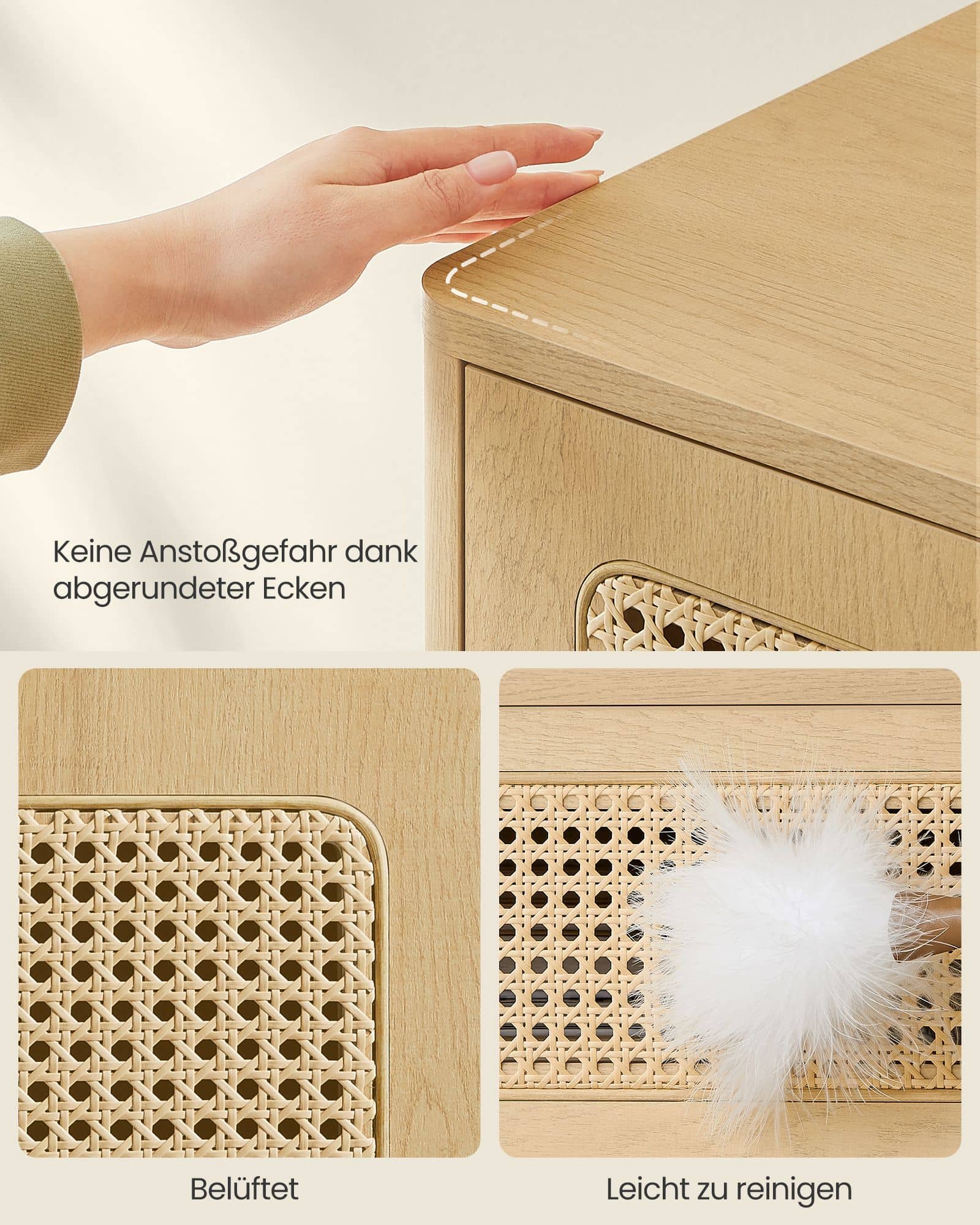 Nachttisch mit Schublade und offenem Fach modern Nachttisch mit Schublade und offenem Fach modern