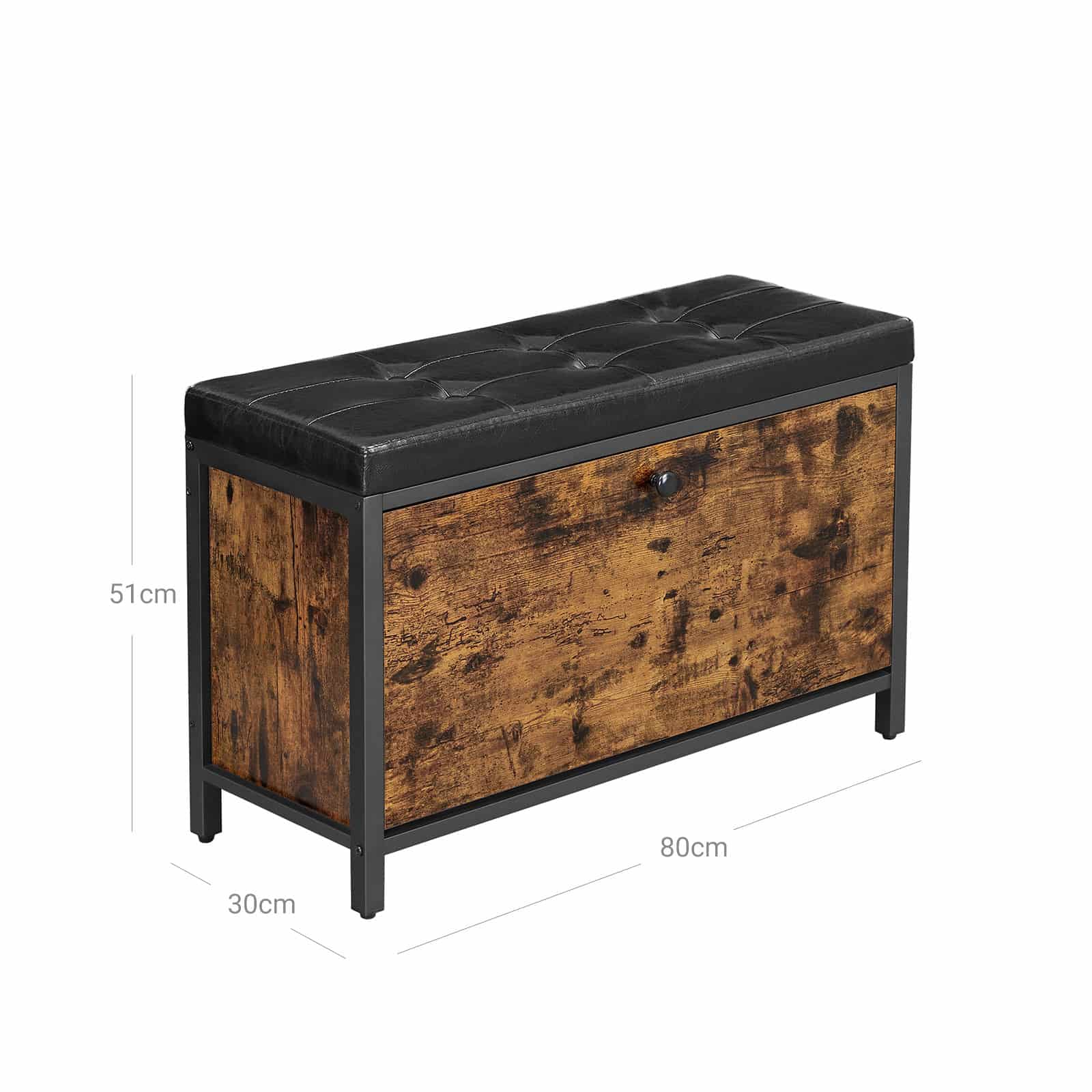 Schuhbank vintagebraun-schwarz-B34LSB049B01 Schuhbank vintagebraun-schwarz-B34LSB049B01