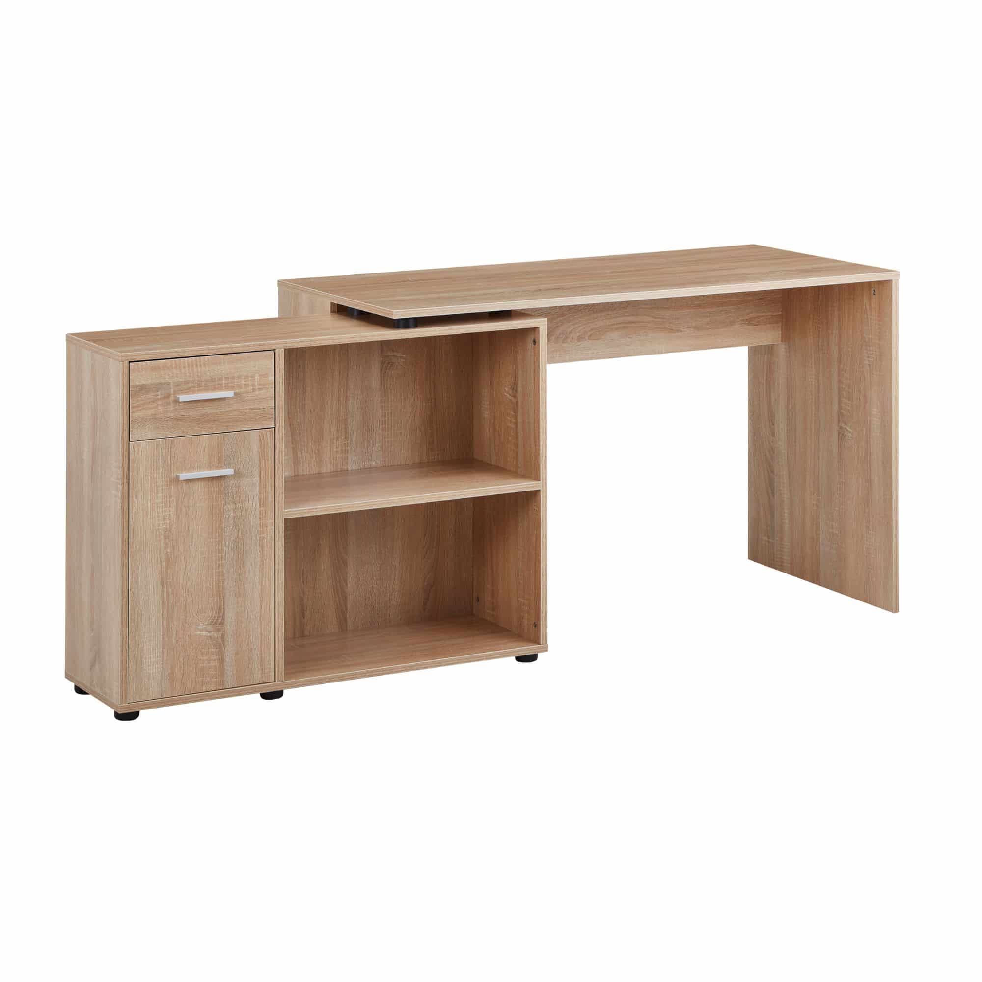 45940-WOHNLING-Design-Schreibtisch-mit-Regal-Eckschreibtisch-Sonoma-Moderner-Buerotisch-Computertisch-Arbeitszimmer-Winkelschreibtisch-Home-Office-WL5-304-WL5-304_3 Design Eckschreibtisch mit Regal Sonoma 120 x 75,5 x 106,5 cm