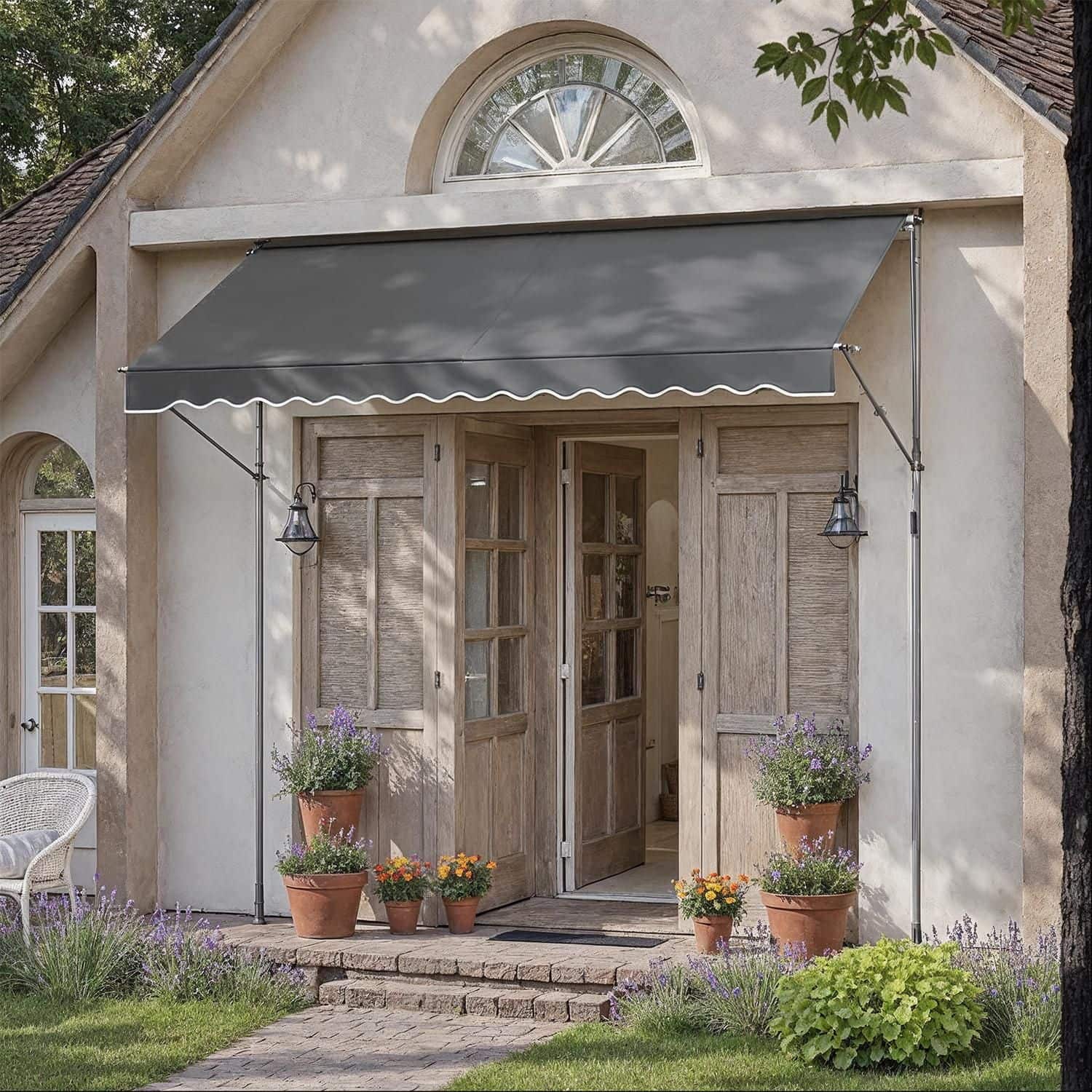 Klemmmarkise, Balkonmarkise, höhenverstellbar