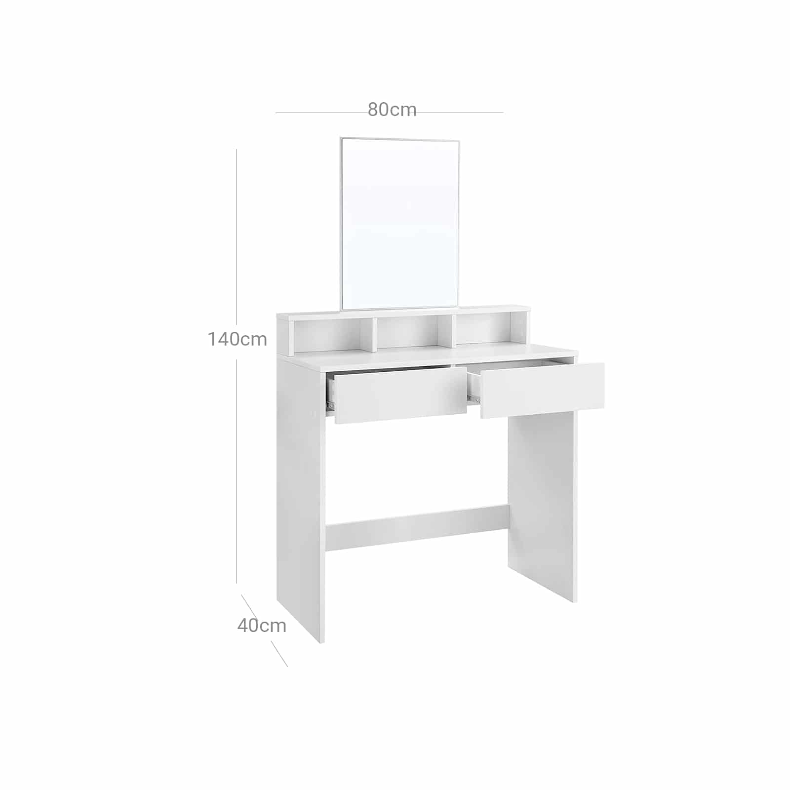 Schminktisch mit rechteckigem Spiegel-B34RDT113W01 Schminktisch mit rechteckigem Spiegel-B34RDT113W01