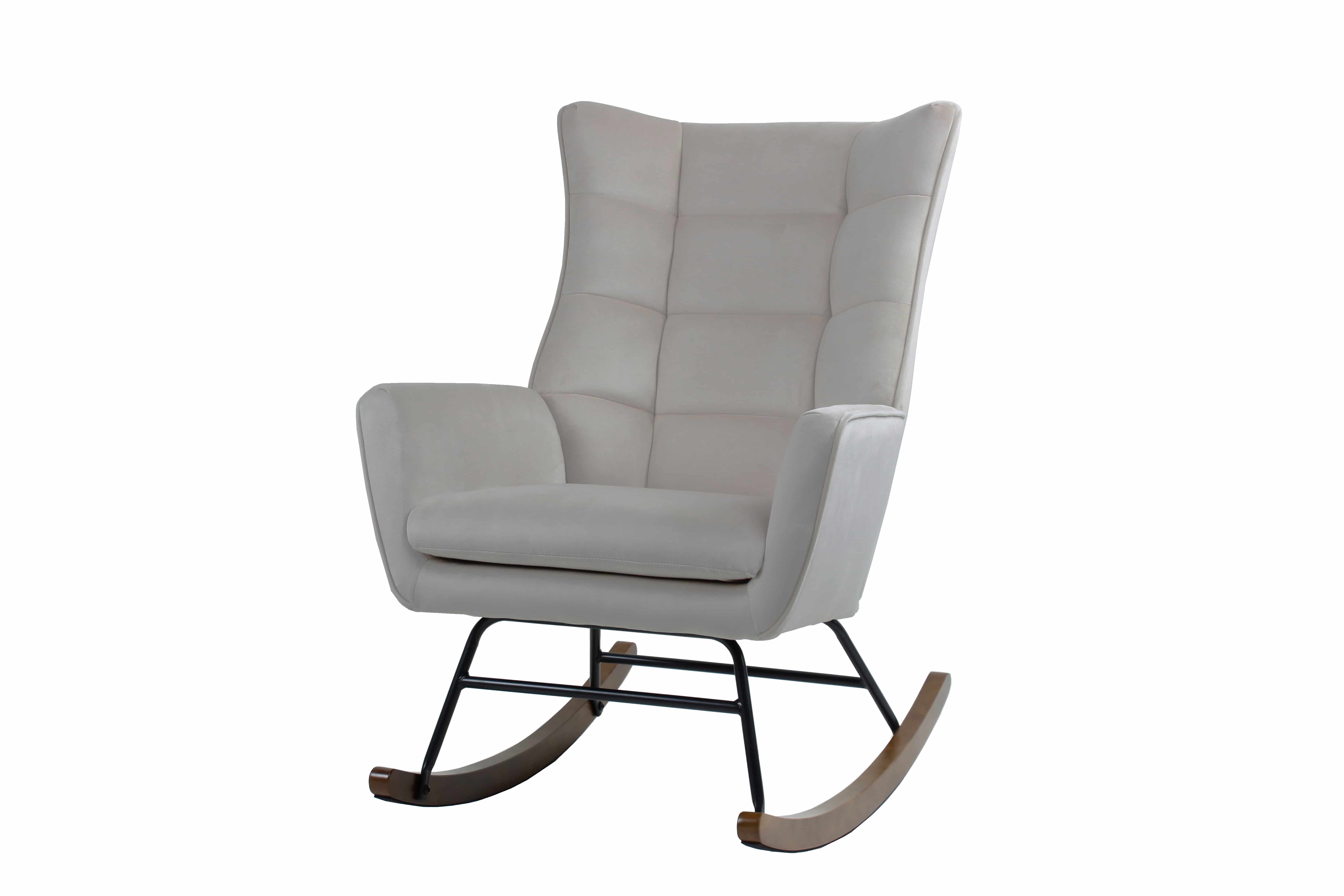 Schaukelstuhl Bryana 125 – Taupe-Beige 68×97×88 cm Schaukelstuhl Bryana 125 – Taupe-Beige 68×97×88 cm