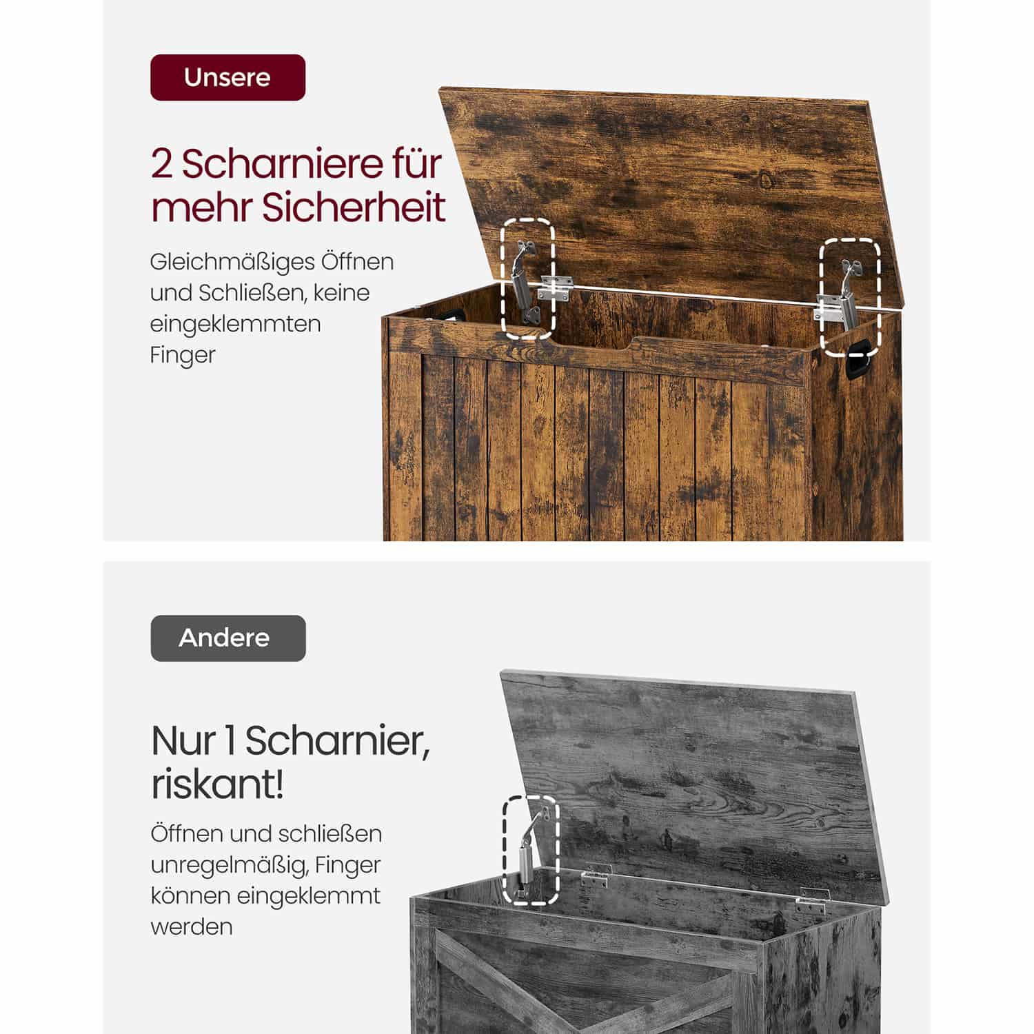 Schuhbank mit Deckel 40 x 76 x 48 cm-LHS011T01 Schuhbank mit Deckel 40 x 76 x 48 cm-LHS011T01