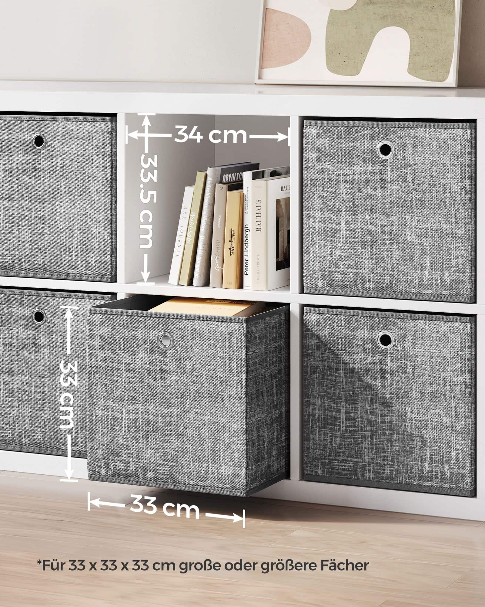 Aufbewahrungsbox 33cm 6er-Set grau meliert-B34RFB033G01 Aufbewahrungsbox 33cm 6er-Set grau meliert-B34RFB033G01