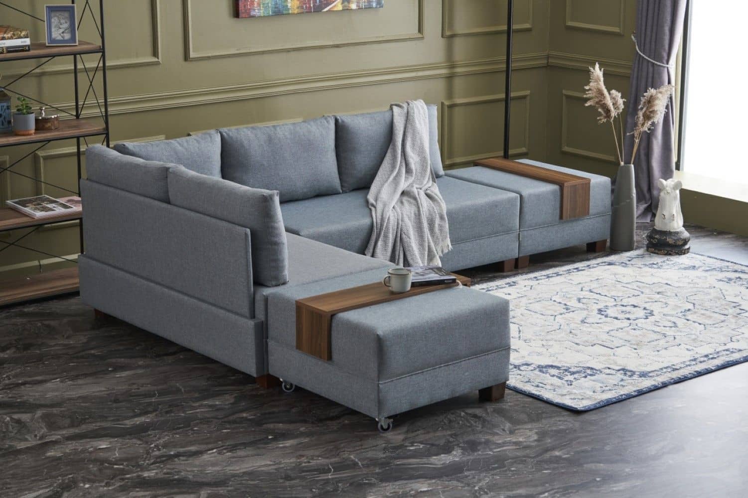 Ecksofa Fly mit rollbarer Schlaffunktion Ecksofa Fly mit rollbarer Schlaffunktion