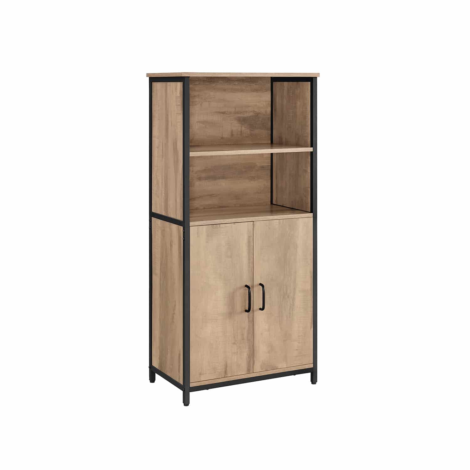 Küchenschrank mit verstellbaren Ablagen eichenbraun-schwarz-LSC066B50 Küchenschrank mit verstellbaren Ablagen eichenbraun-schwarz-LSC066B50