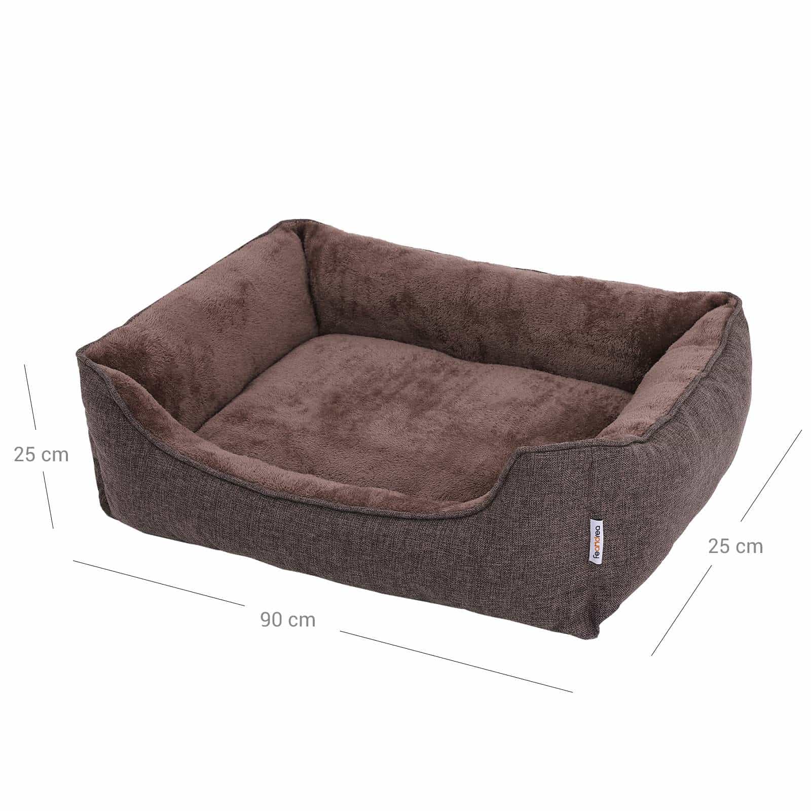 Waschbares Hundebett 90 cm Braun-PGW11CC Waschbares Hundebett 90 cm Braun-PGW11CC