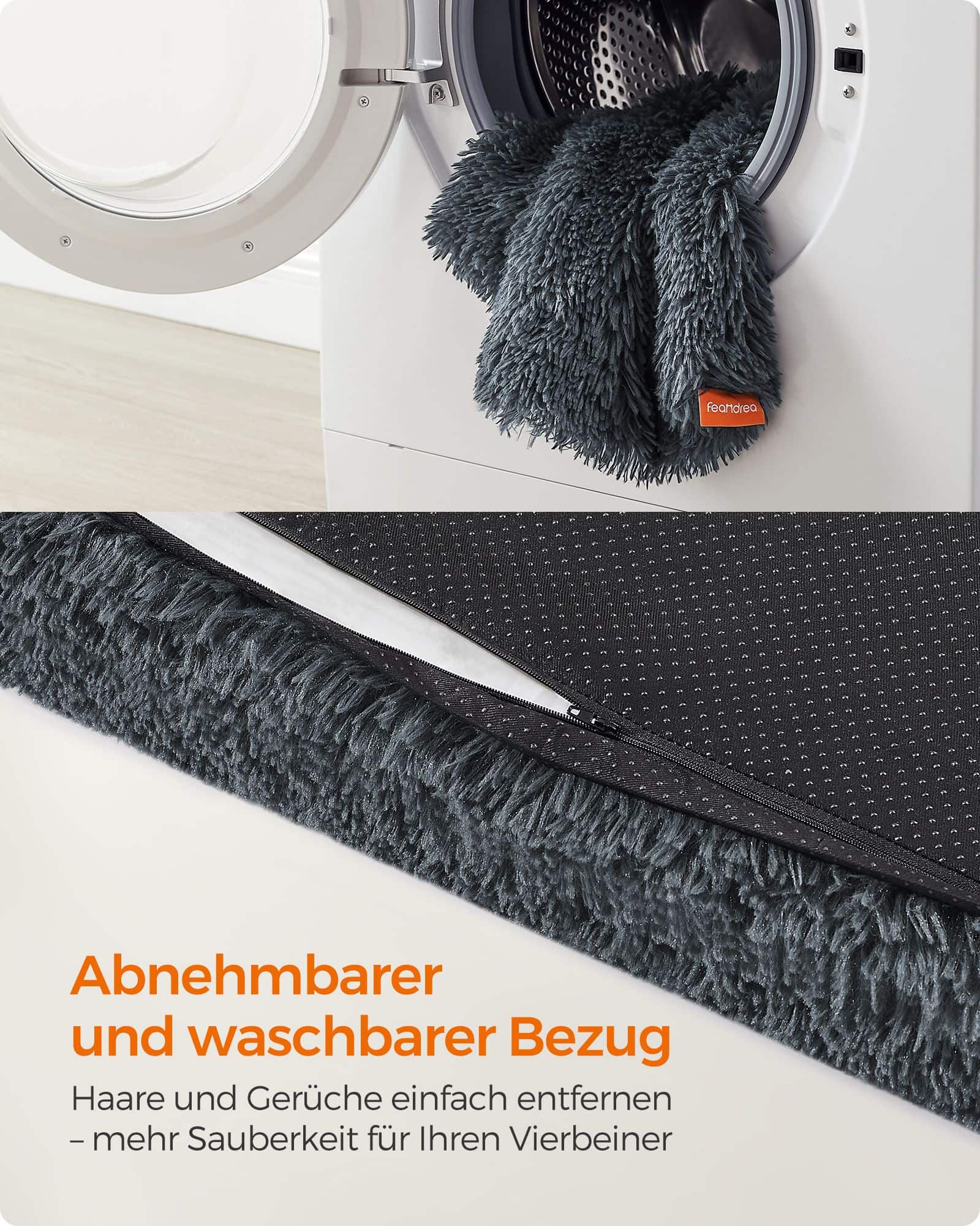 Hundebett Plüsch 110 x 73 x 10 cm Dunkelgrau XL Hundebett Plüsch 110 x 73 x 10 cm Dunkelgrau XL