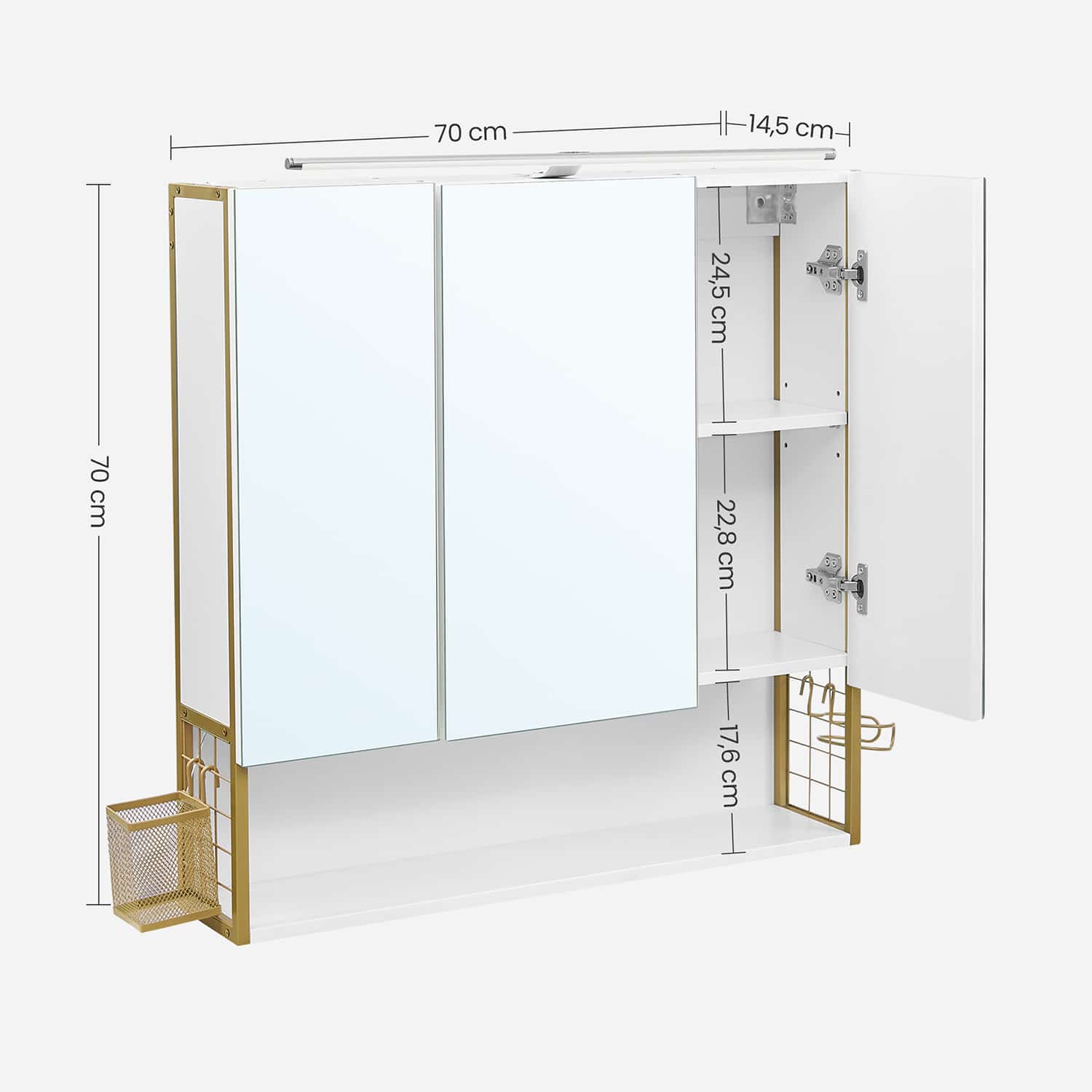 Spiegelschrank mit Beleuchtung Spiegelschrank mit Beleuchtung