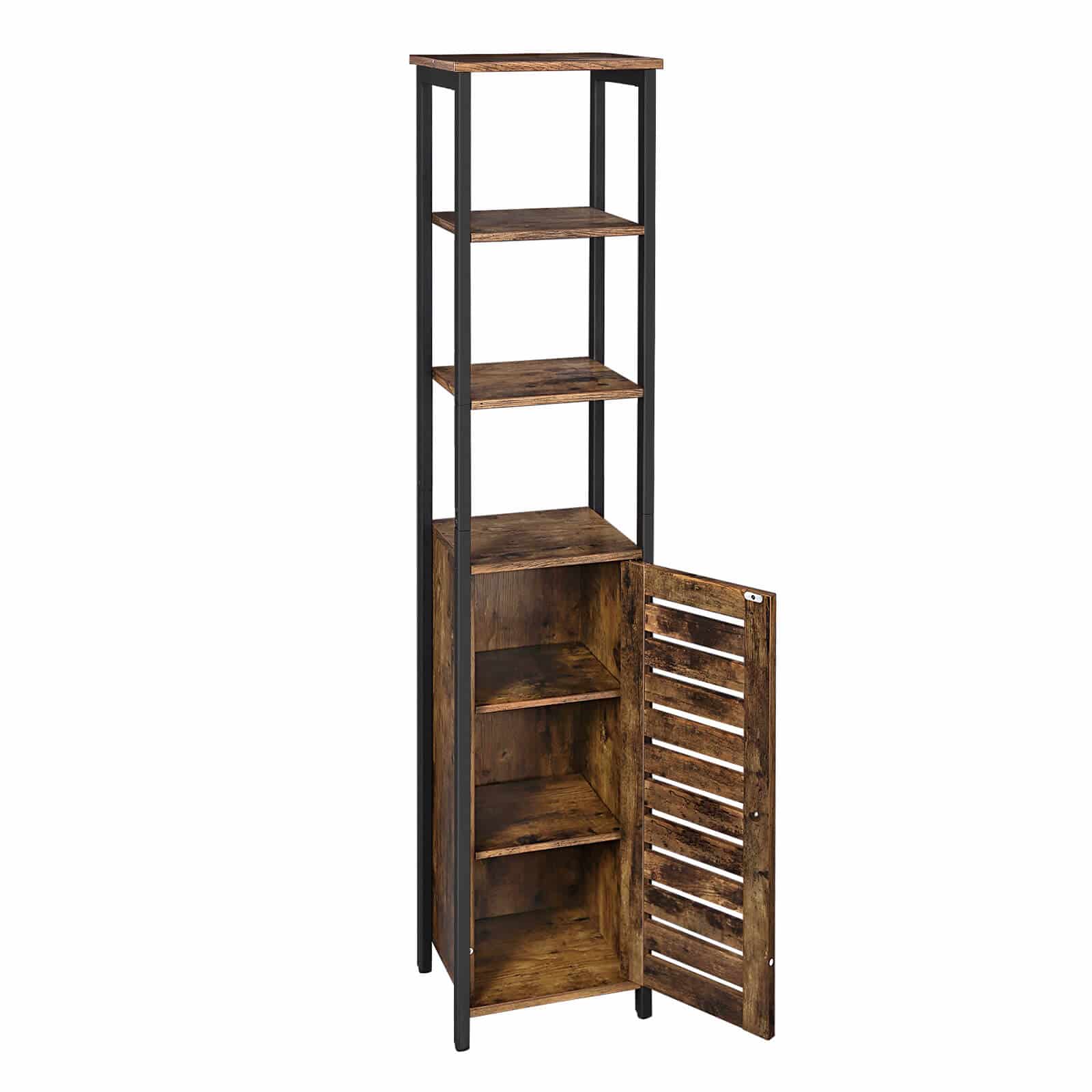 Industriestil-Hochschrank-Lamellentuer-LSC37BX-2 Industriestil Hochschrank Lamellentür