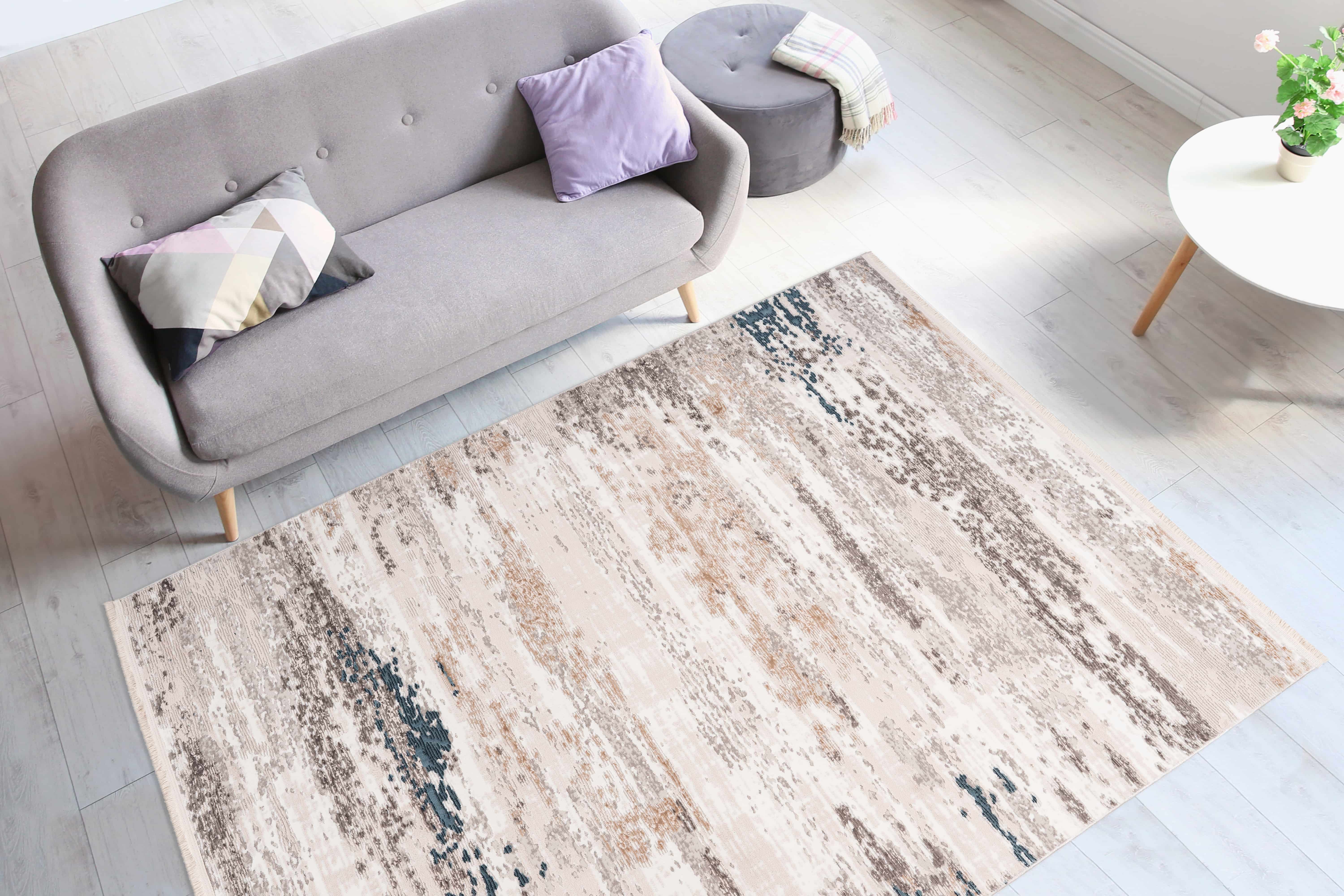 Akropolis 325 Grau / Blau 80cm x 150cm Akropolis 325 Grau / Blau 80cm x 150cm