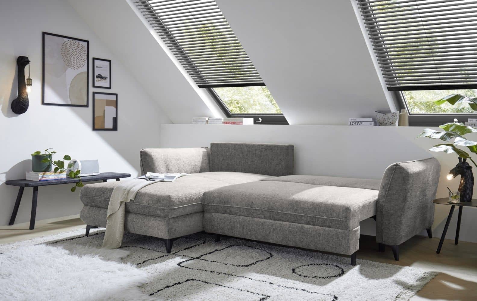 ED Exciting Design Ecksofa Heyland mit Schlaffunktion & Bettkasten