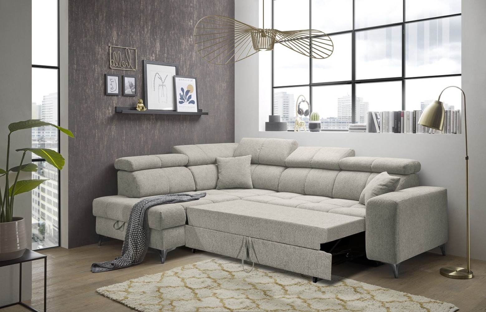 Ecksofa mit Schlaffunktion Sydney - ED Exciting Design