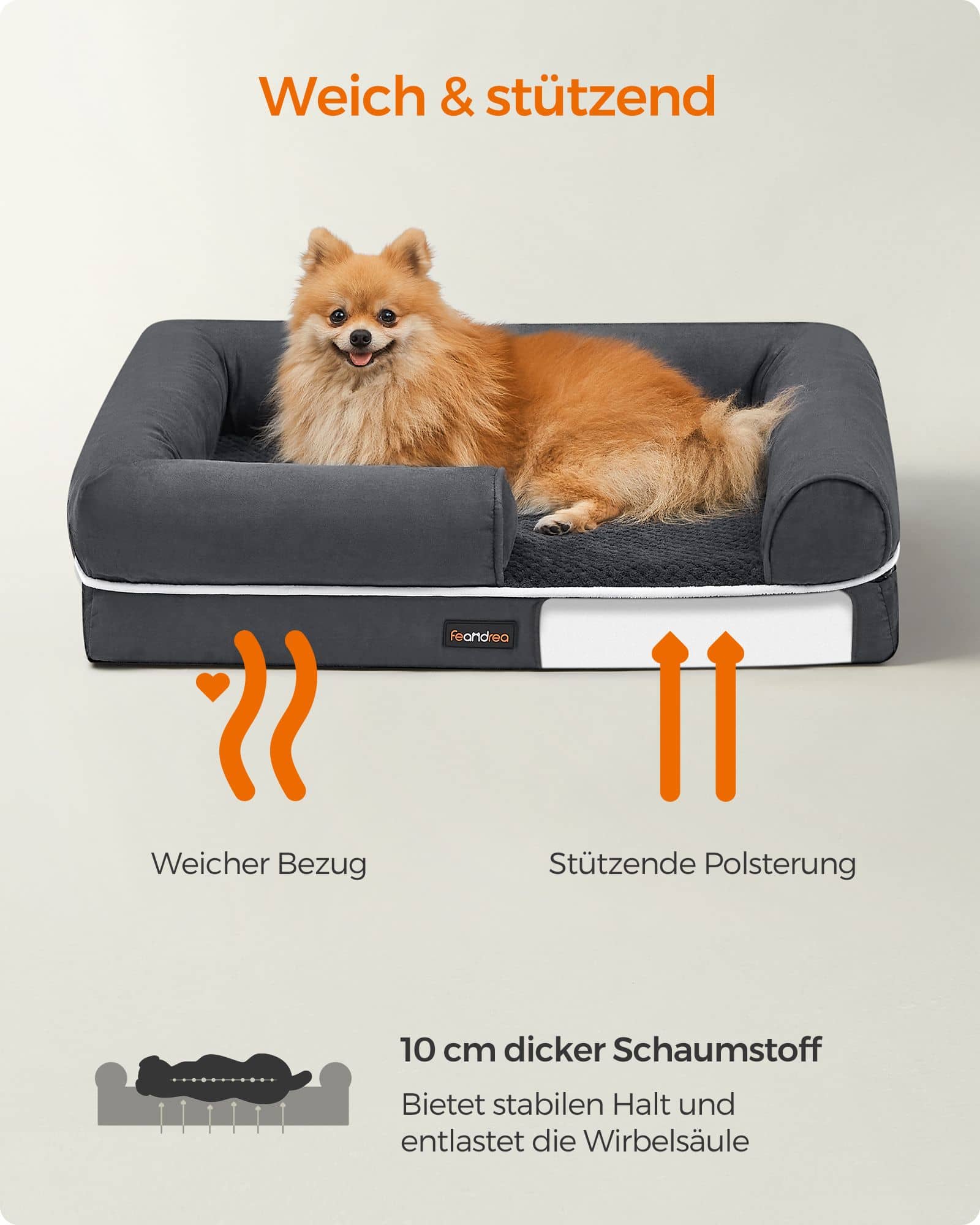 Hundebett Bezug abnehmbar und waschbar Hundebett Bezug abnehmbar und waschbar