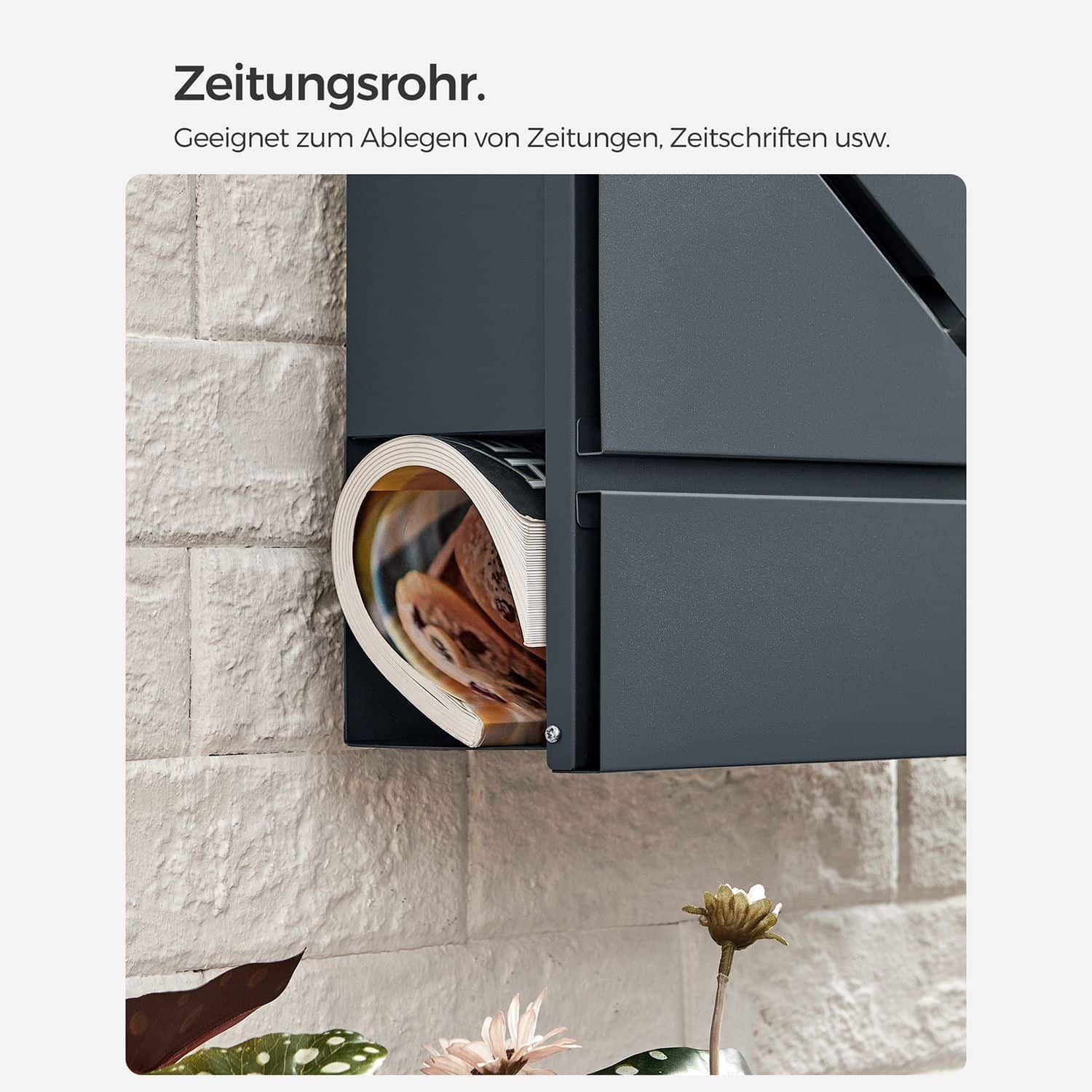 Briefkasten mit Zeitungsfach-GMB054G01 Briefkasten mit Zeitungsfach-GMB054G01