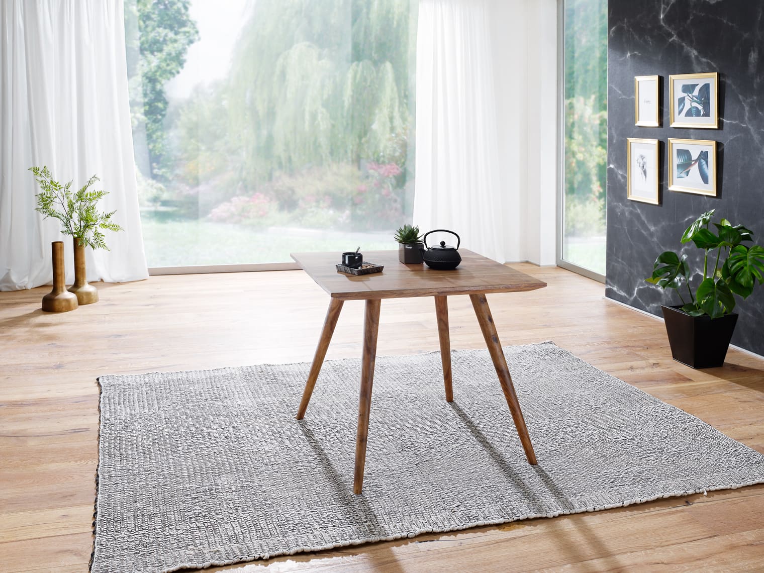 41906-WOHNLING-Esszimmertisch-REPA-80-x-80-x-76-c_1 Esszimmertisch REPA 80 x 80 x 76 cm Sheesham rustikal Massiv-Holz