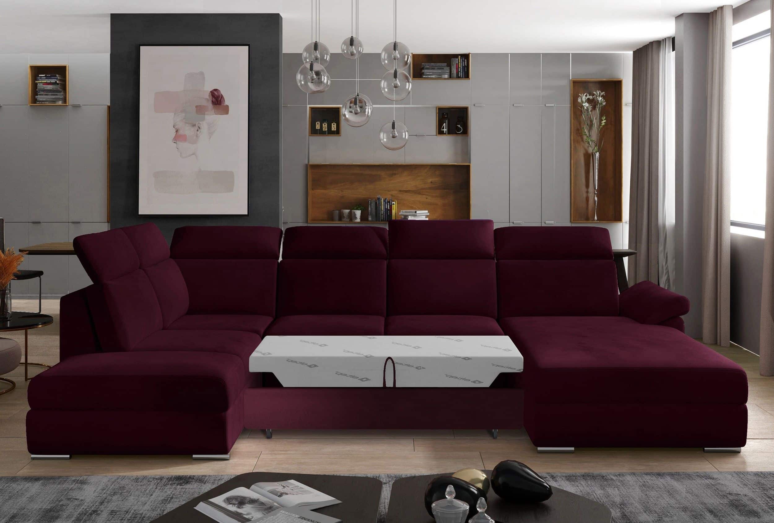 Eltap Wohnlandschaft Evanell Rosé mit Schlaffunktion Eltap Wohnlandschaft Evanell Rosé mit Schlaffunktion