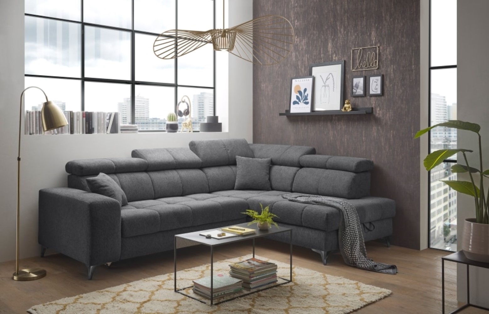 Ecksofa mit Schlaffunktion Sydney – ED Exciting Design