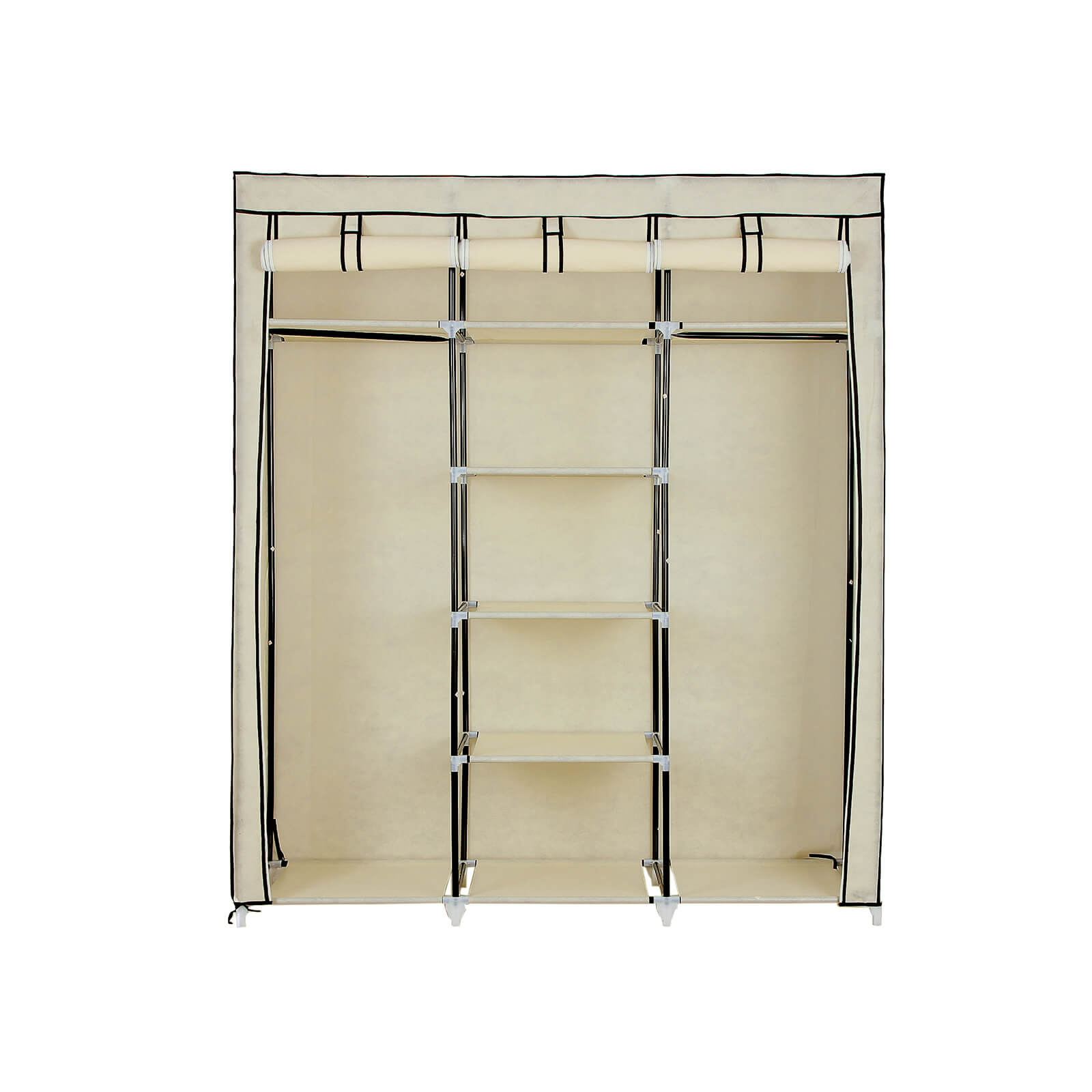 Großer Stoffschrank 175 x 150 cm Beige-RYG12M Großer Stoffschrank 175 x 150 cm Beige-RYG12M