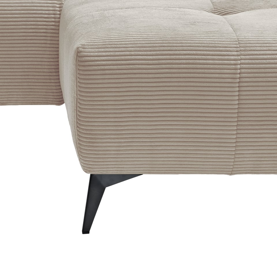 Ecksofa Sano von Benformato - Hochwertiges Cordsofa mit Elektrofunktion und verstellbaren Kopflehnen Ecksofa Sano von Benformato - Hochwertiges Cordsofa mit Elektrofunktion und verstellbaren Kopflehnen