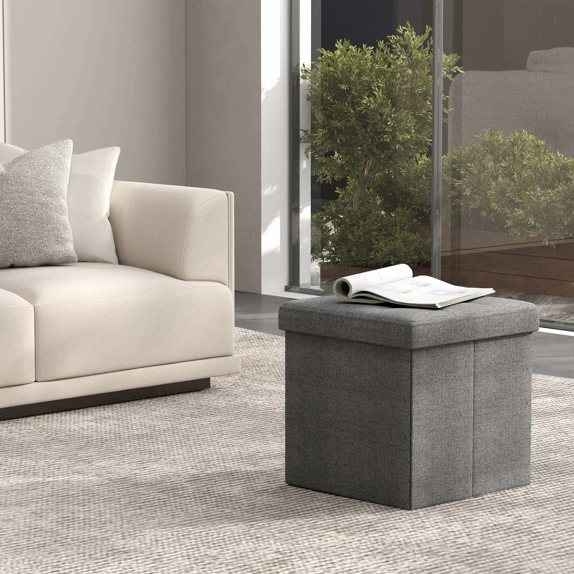 Sitzhocker, Sitzbank mit Stauraum, 30 x 30 cm