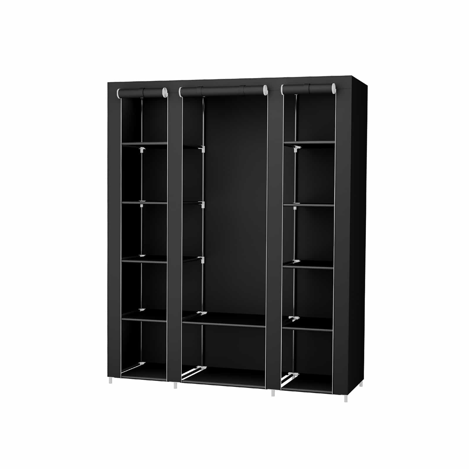 Kleiderschrank 175 x 150 cm Schwarz-B34LSF03H Kleiderschrank 175 x 150 cm Schwarz-B34LSF03H