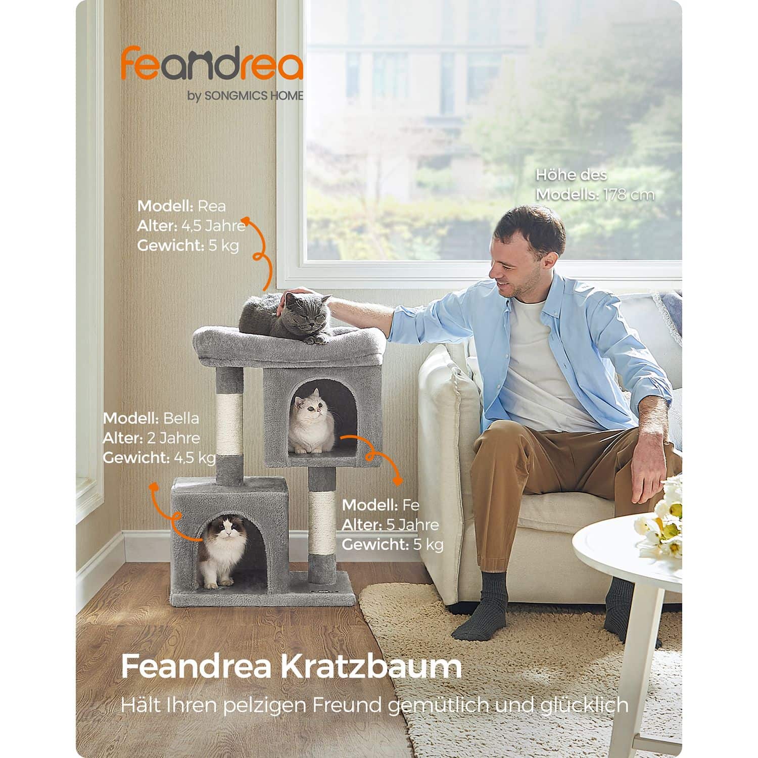 Katzenhaus für mittelgroße Katzen-PCT612W01 Katzenhaus für mittelgroße Katzen-PCT612W01