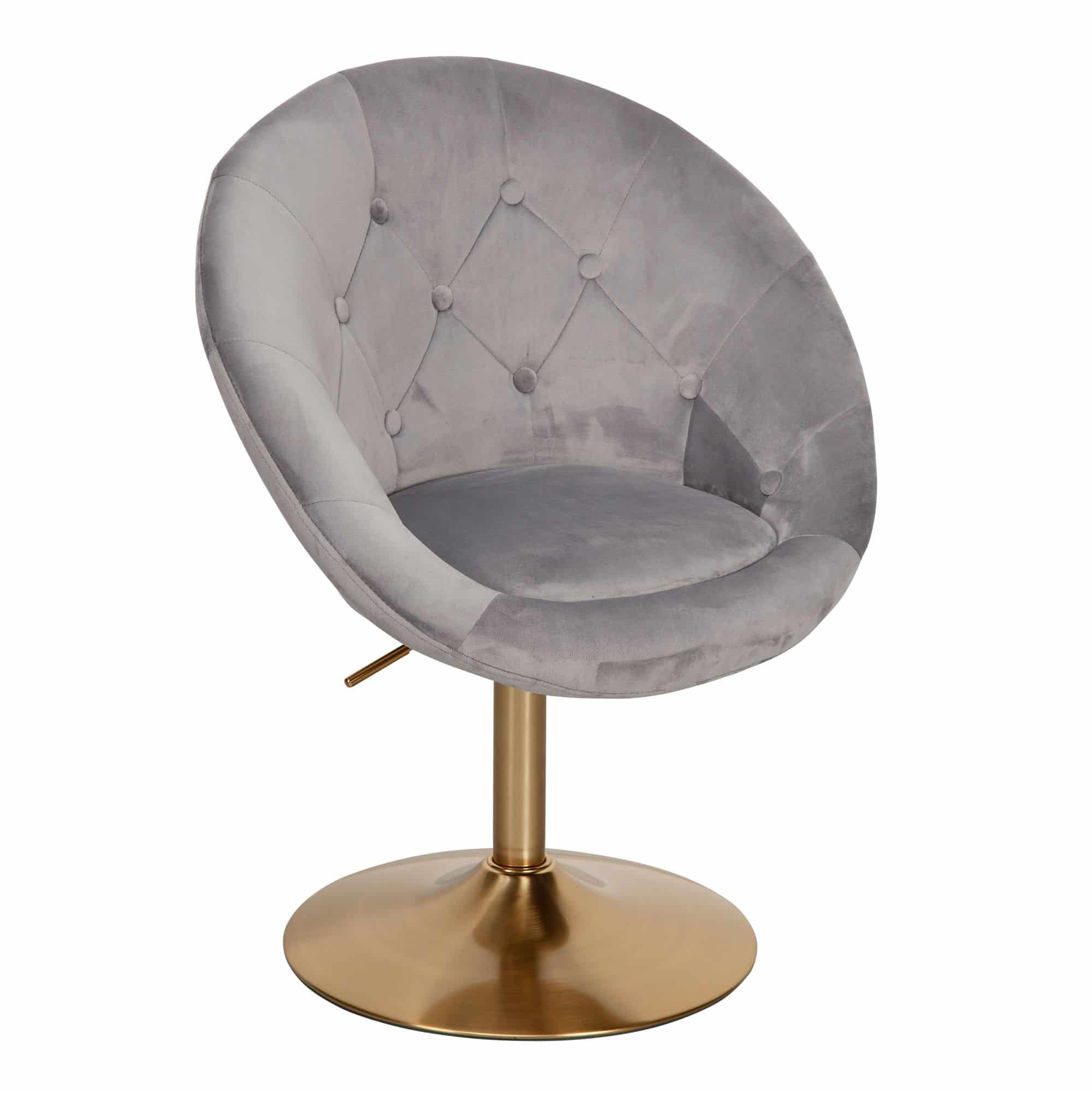 57485-Wohnling-Loungesessel-Samt-Grau-WL6-299-WL6-299_11 Exklusiver Chesterfield Loungesessel in edlem Grau-Gold Design