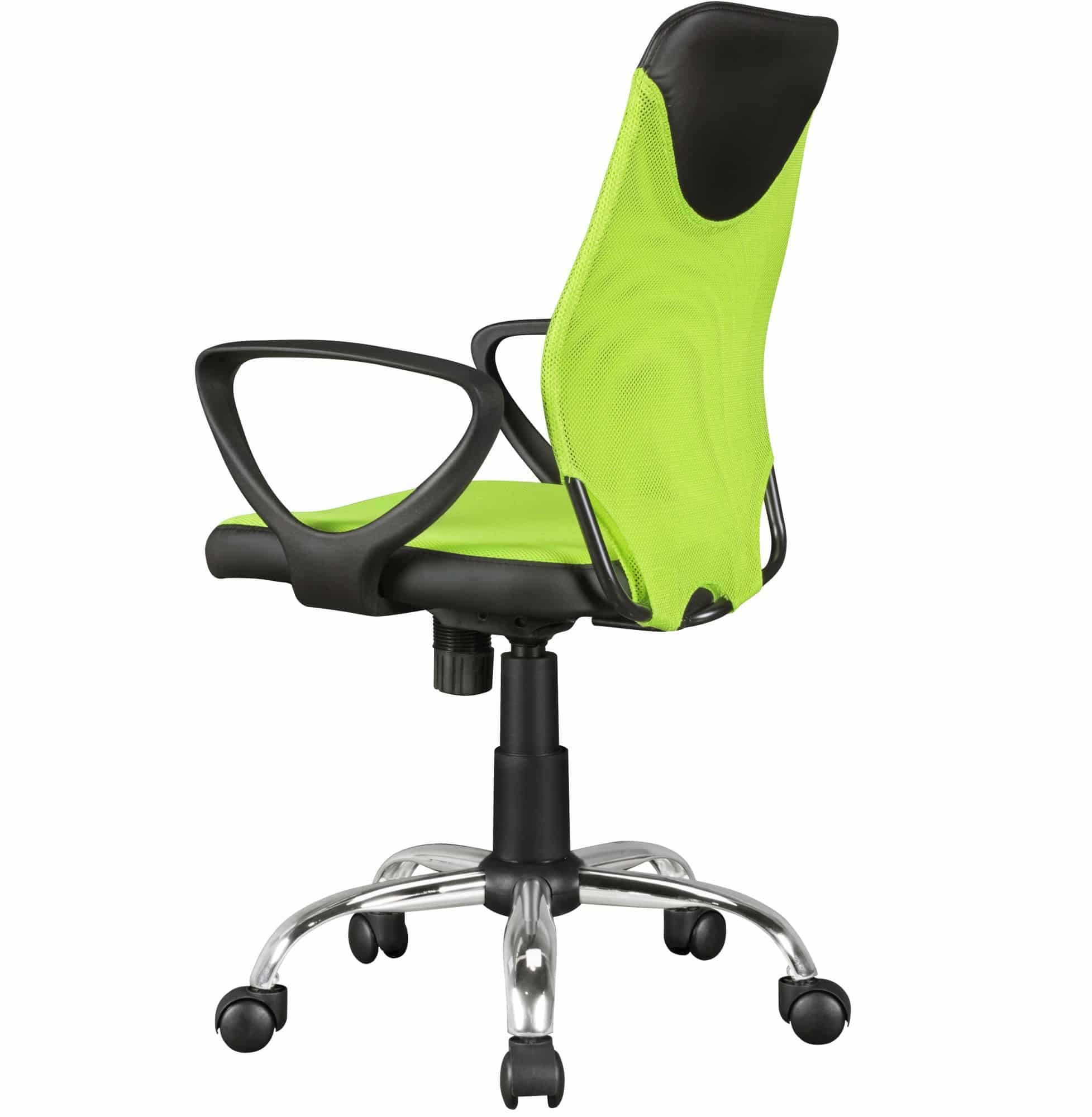 41609-AMSTYLE-Kinderdrehstuhl-KiKa-lime-green-L_4 Kinder-Schreibtischstuhl TERNI Schwarz Limette für Kinder ab 6 mit Lehne
