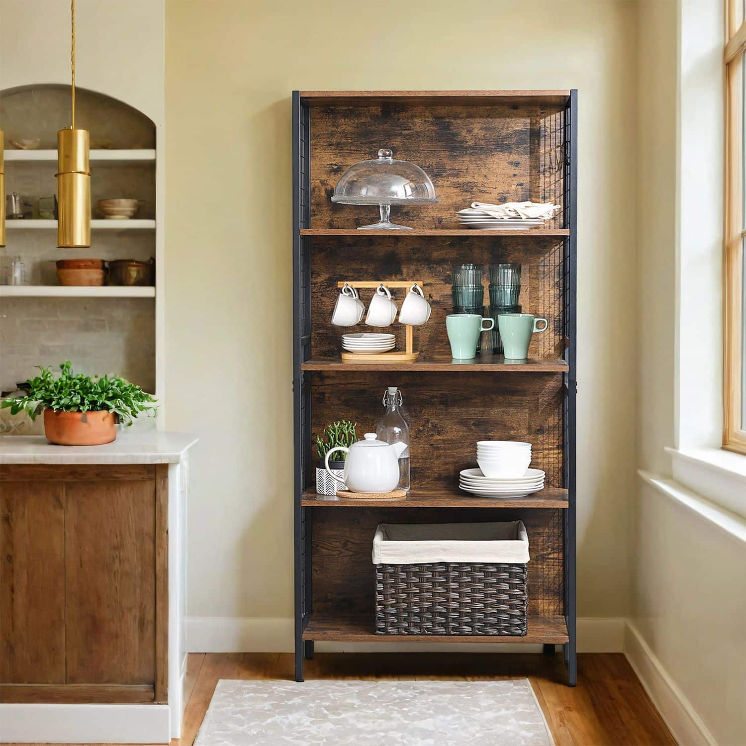 Standregal mit 4 Ablagen