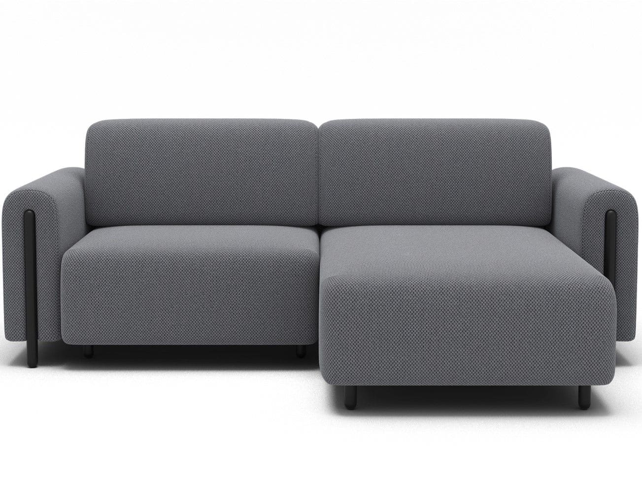 Ecksofa Acossta Calmora Mikrofaser Grau mit Schlaffunktion Ecksofa Acossta Calmora Mikrofaser Grau mit Schlaffunktion