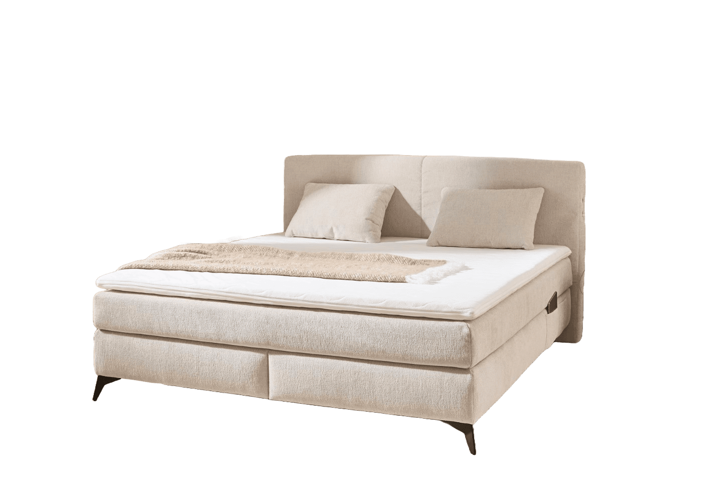 Boxspringbett Kira 180x200 inklusive Topper, LED-Leiste und USB-Port - Jockenhöfer Boxspringbett Kira 180x200 inklusive Topper, LED-Leiste und USB-Port - Jockenhöfer