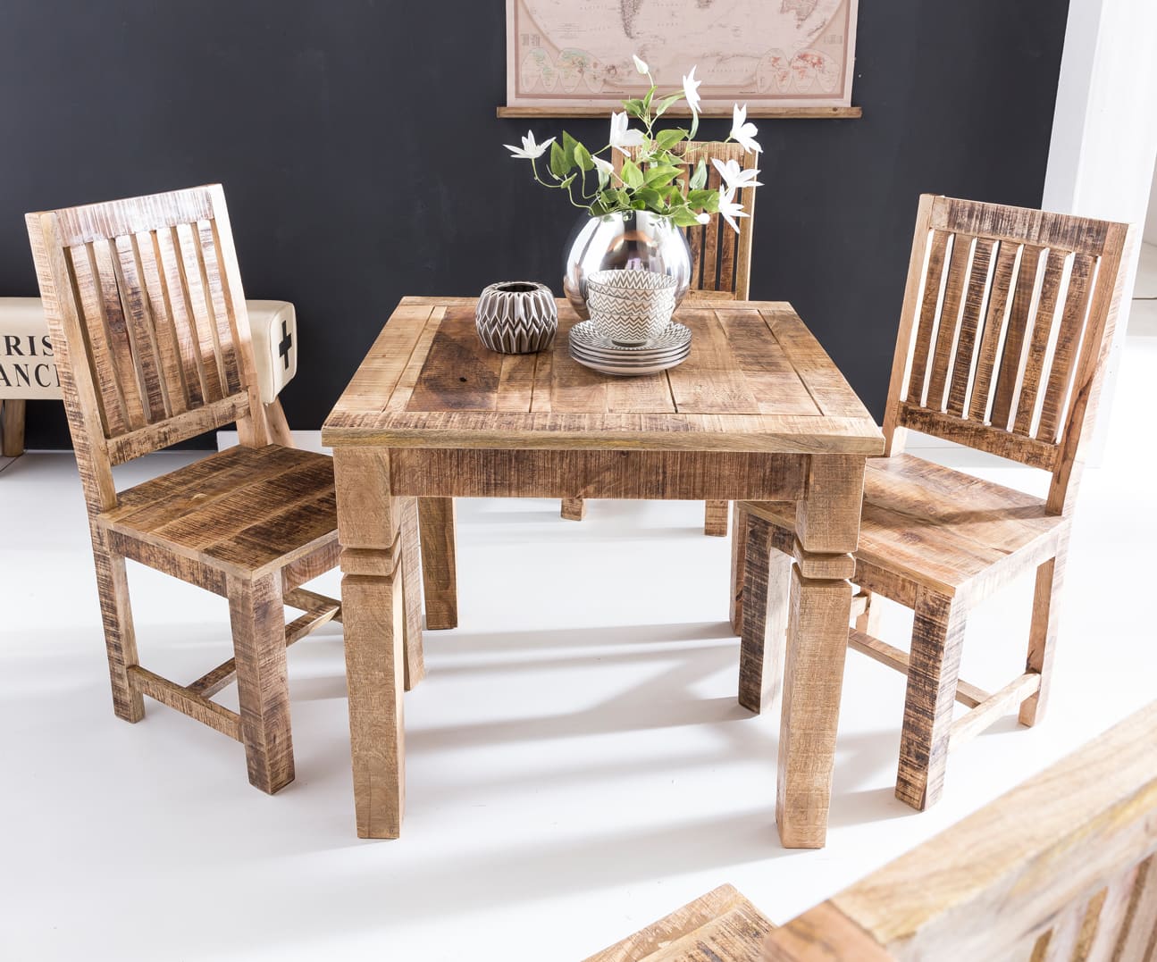 43692-WOHNLING-Esszimmertisch-Rustica-80x80x76cm-_2IvTurK6kxrY3h Esszimmertisch WL5.077 Braun 80 x 80 x 76 cm Mango Massivholz