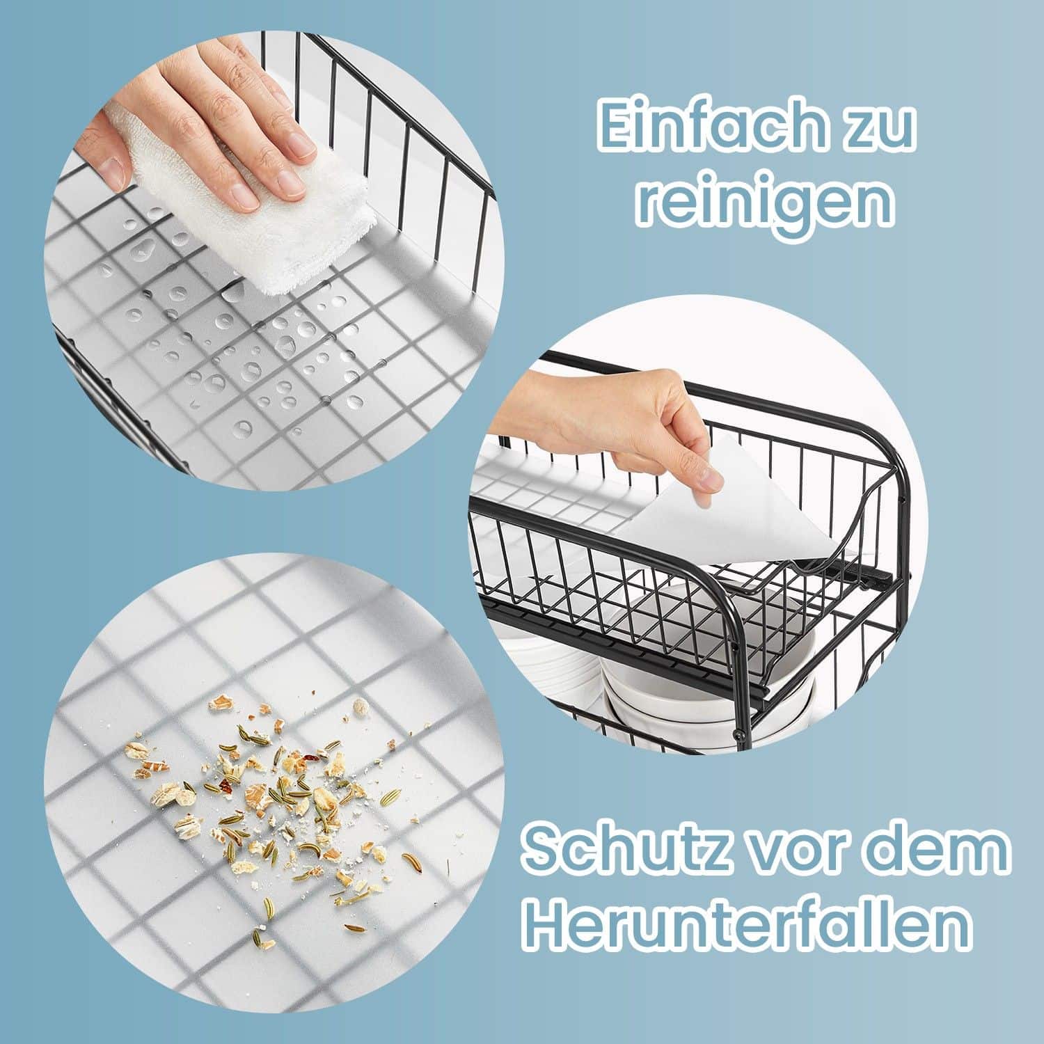 Küchen-Organizer 2er Set, Küchenregal, Ordnungssystem