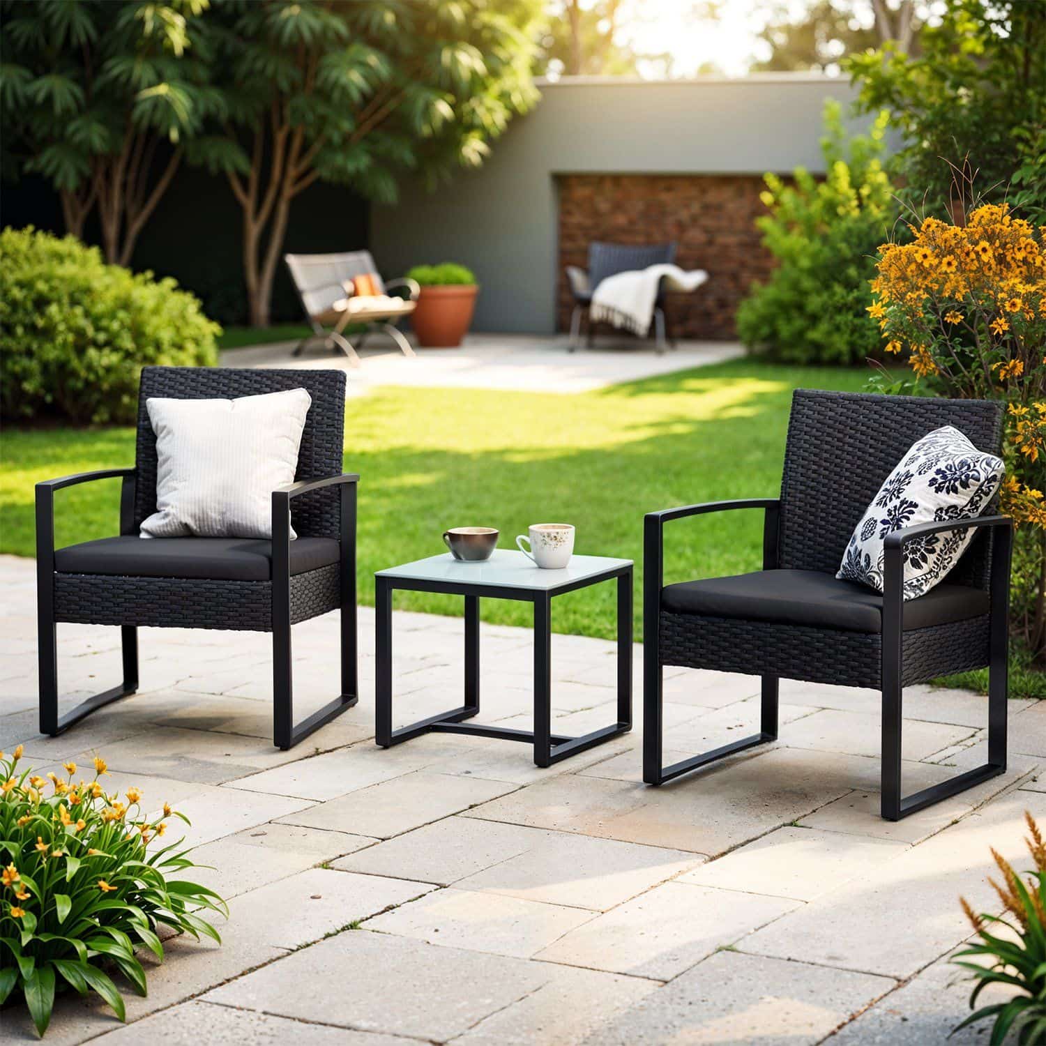 Gartenmöbel-Set, aus PE-Polyrattan, Balkonmöbel Gartenmöbel-Set, aus PE-Polyrattan, Balkonmöbel