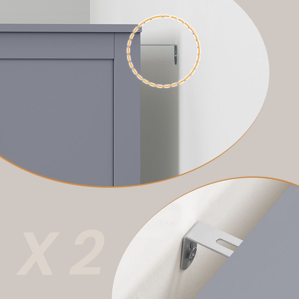 Badezimmerschrank mit 3 Schubladen, 1 verstellbares Regal, 30 Badezimmerschrank mit 3 Schubladen, 1 verstellbares Regal, 30